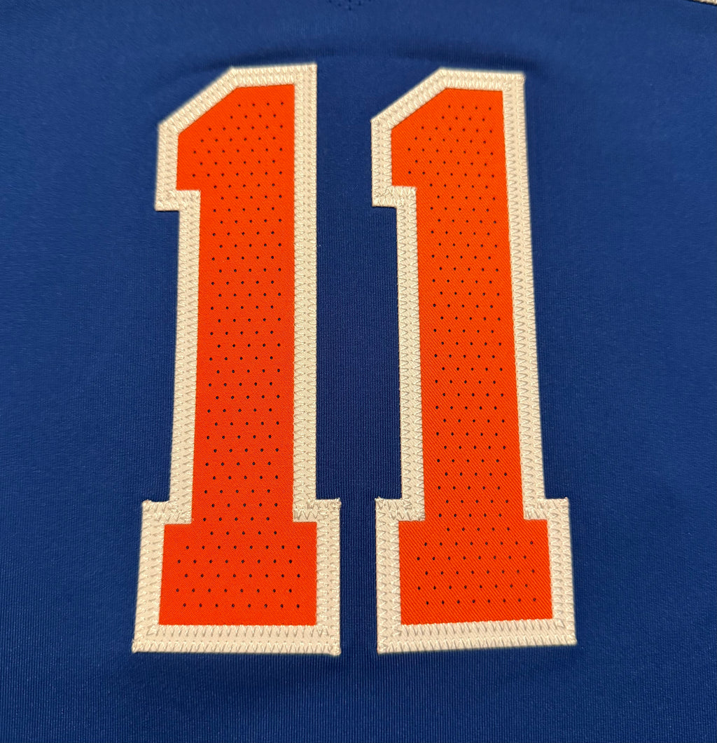Jalen Brunson New York Knicks Jersey #11 Finals Nike ADV Authentic Blue Size 52 (XL) NBA