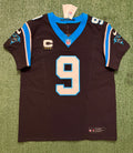 Bryce Young Carolina Panthers Jersey #9 Nike Vapor FUSE Elite Black Size 44 (Large) NFL