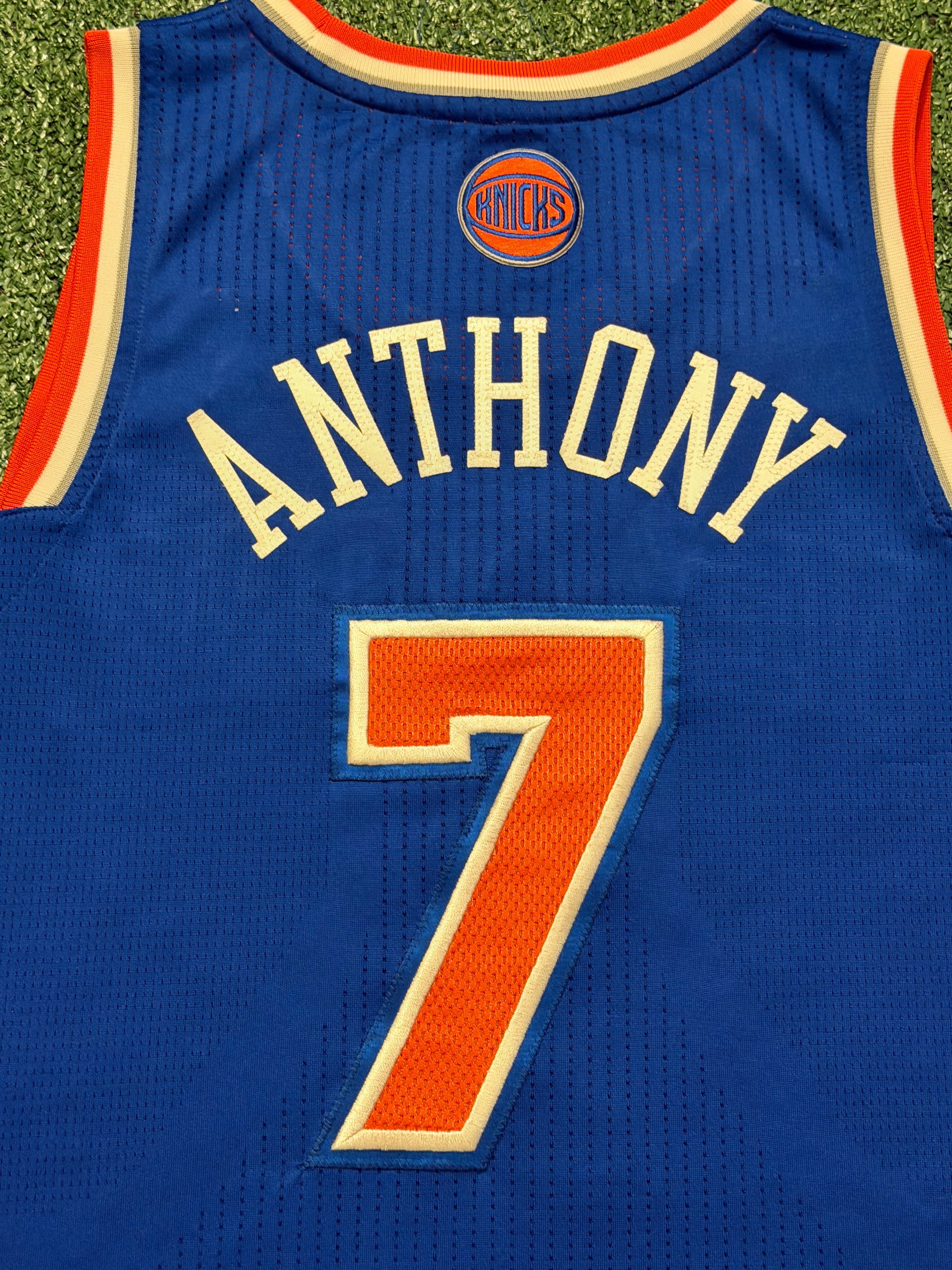 Carmelo Anthony New York Knicks Jersey #7 Adidas Climacool Blue Size (Large) NBA