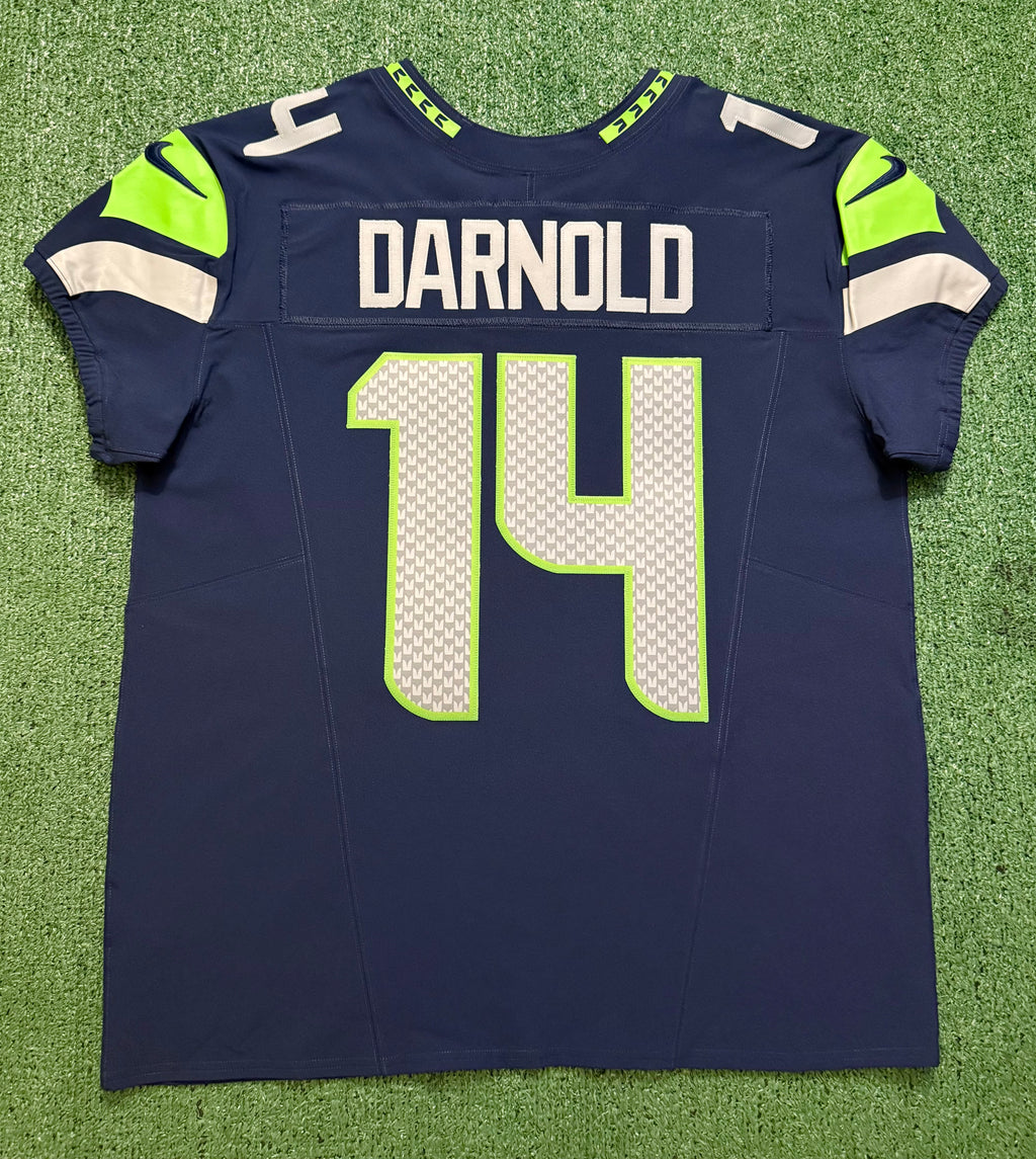 Sam Darnold Seattle Seahawks Jersey #14 Nike Vapor FUSE Elite Navy Size 48 (XL) NFL