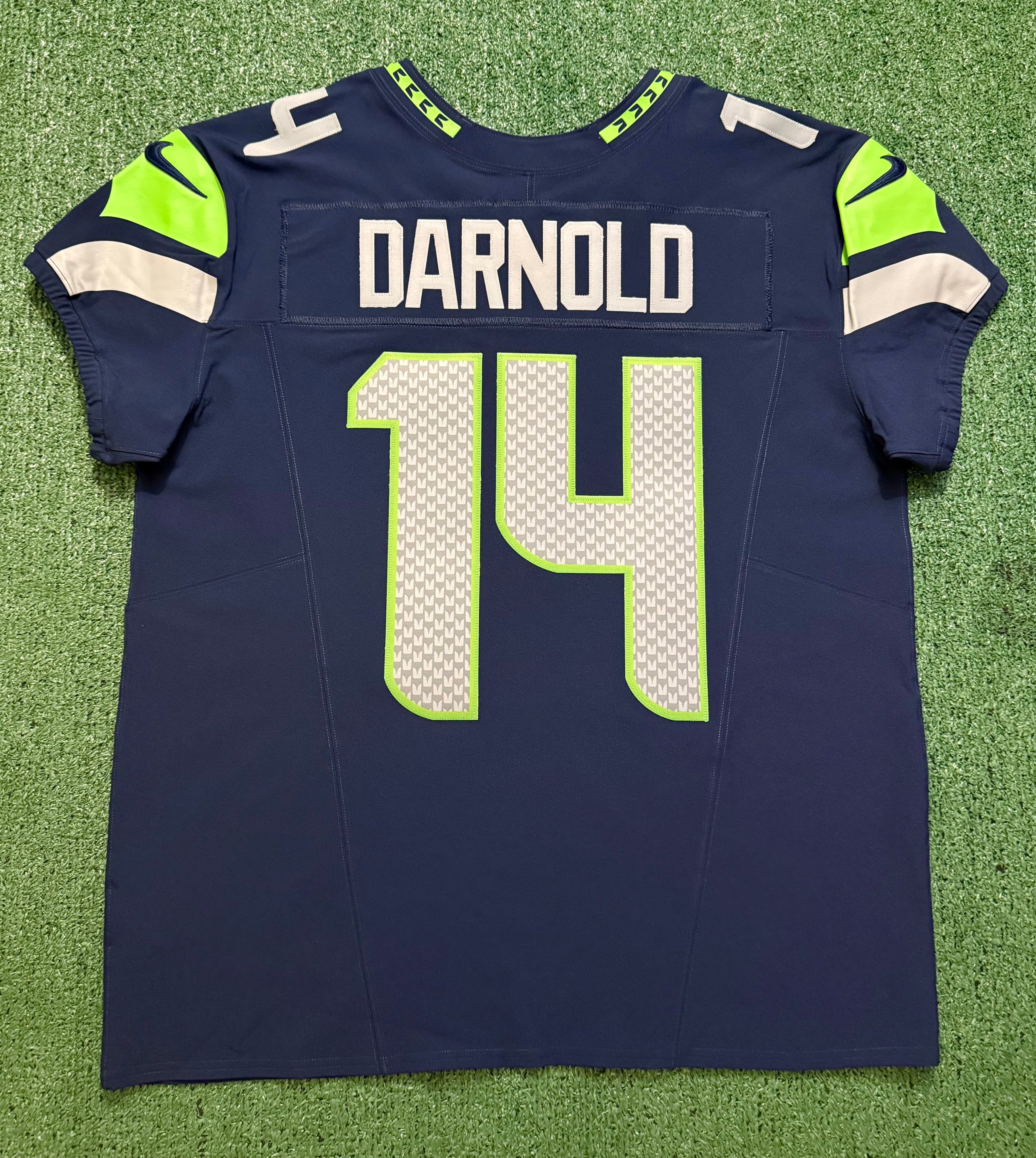 Sam Darnold Seattle Seahawks Jersey #14 Nike Vapor FUSE Elite Navy Size 48 (XL) NFL