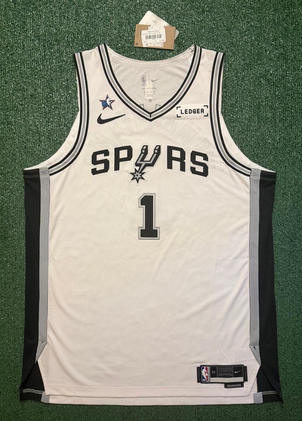 Victor Wembanyama San Antonio Spurs Jersey #1 Nike ADV Authentic White Size 52 (XL) NBA