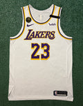LeBron James Los Angeles Lakers Jersey #23 Nike VaporKnit Authentic White Size 48 (Large) NBA