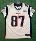 Rob Gronkowski New England Patriots Jersey #87 Nike Vapor Elite White Size 48 (XL) NFL