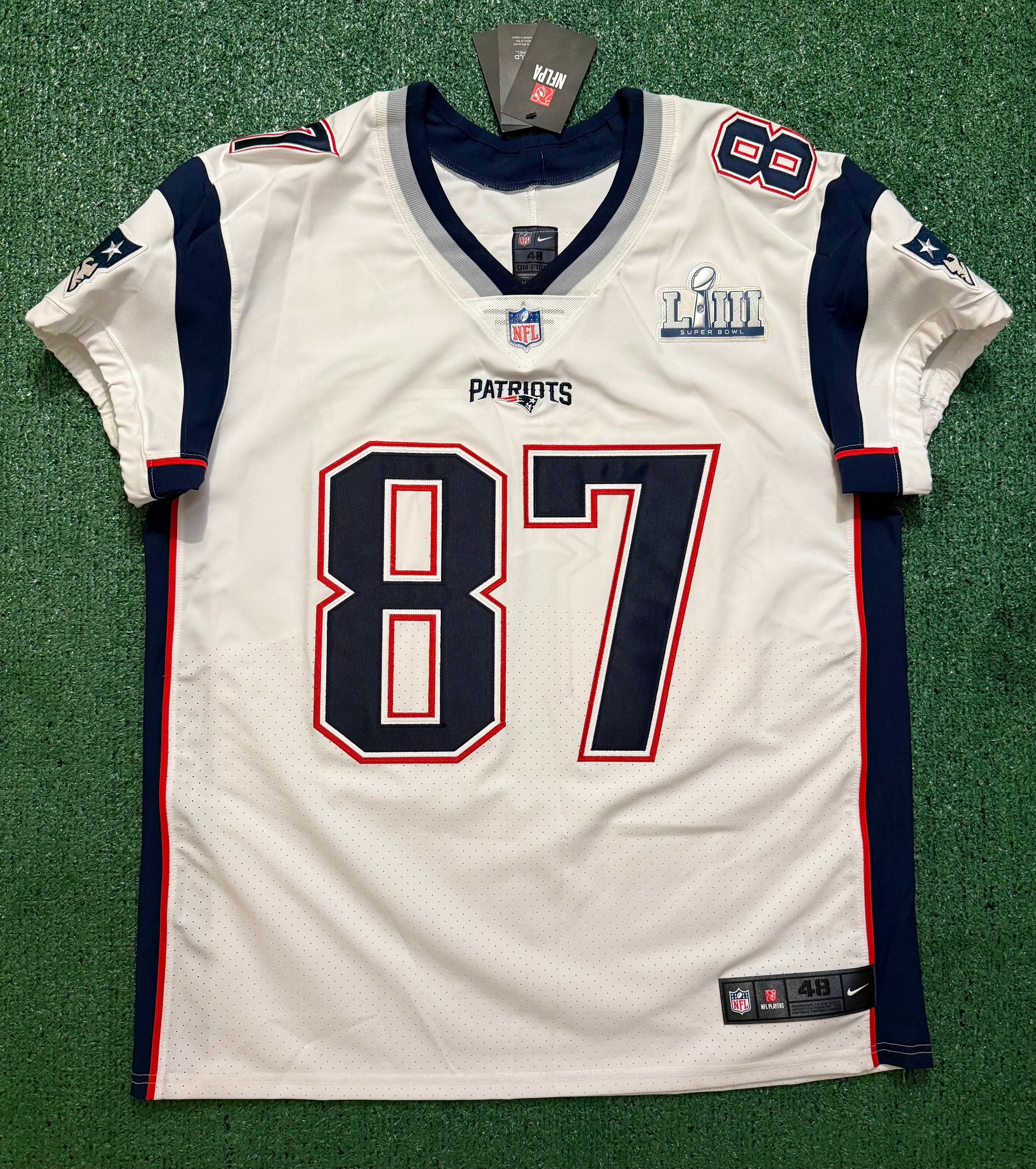 Rob Gronkowski New England Patriots Jersey #87 Nike Vapor Elite White Size 48 (XL) NFL