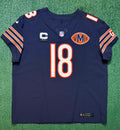Caleb Williams Chicago Bears Jersey #18 Nike Vapor FUSE Elite Navy Size 52 (XXL) NFL
