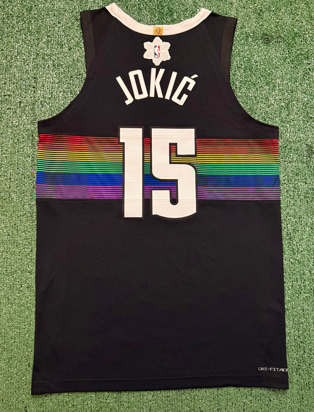 Nikola Jokic Denver Nuggets Jersey #15 Nike ADV Authentic Black Size 44 (M) NBA