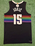 Nikola Jokic Denver Nuggets Jersey #15 Nike ADV Authentic Black Size 44 (M) NBA