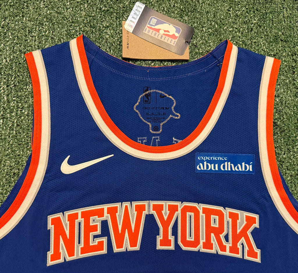 Jalen Brunson New York Knicks Jersey #11 Finals Nike ADV Authentic Blue Size 52 (XL) NBA