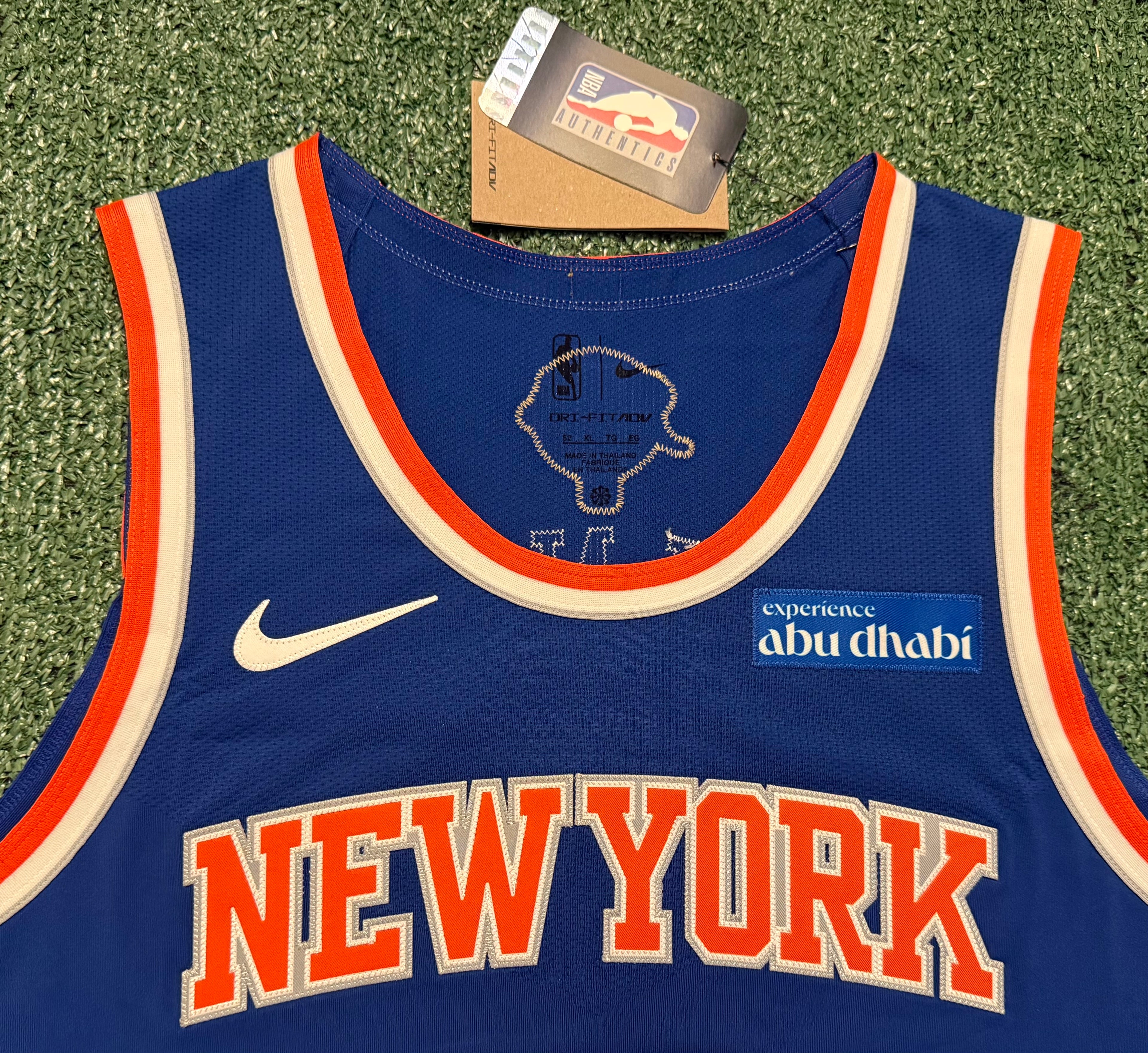 Jalen Brunson New York Knicks Jersey #11 Finals Nike ADV Authentic Blue Size 52 (XL) NBA
