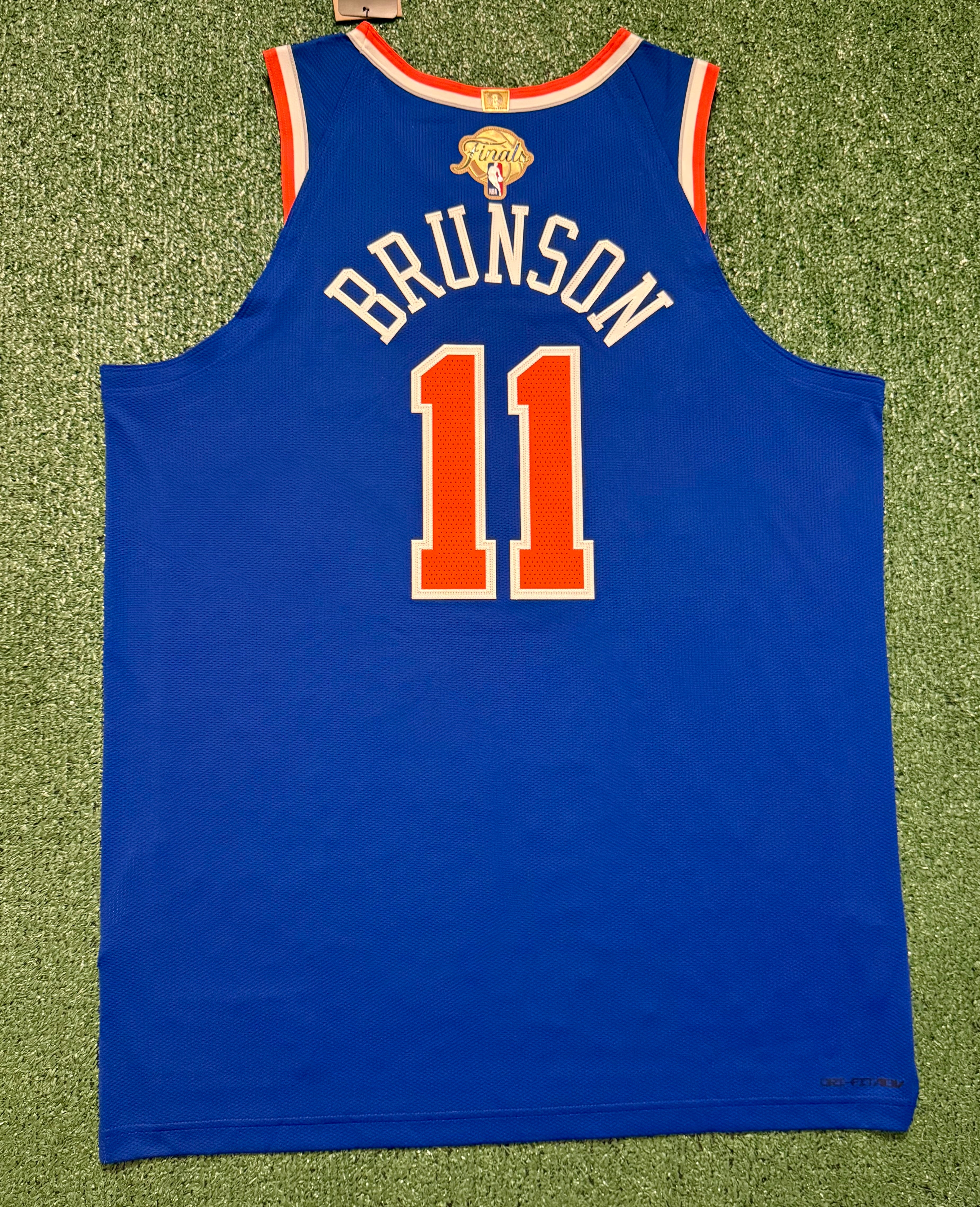 Jalen Brunson New York Knicks Jersey #11 Finals Nike ADV Authentic Blue Size 52 (XL) NBA