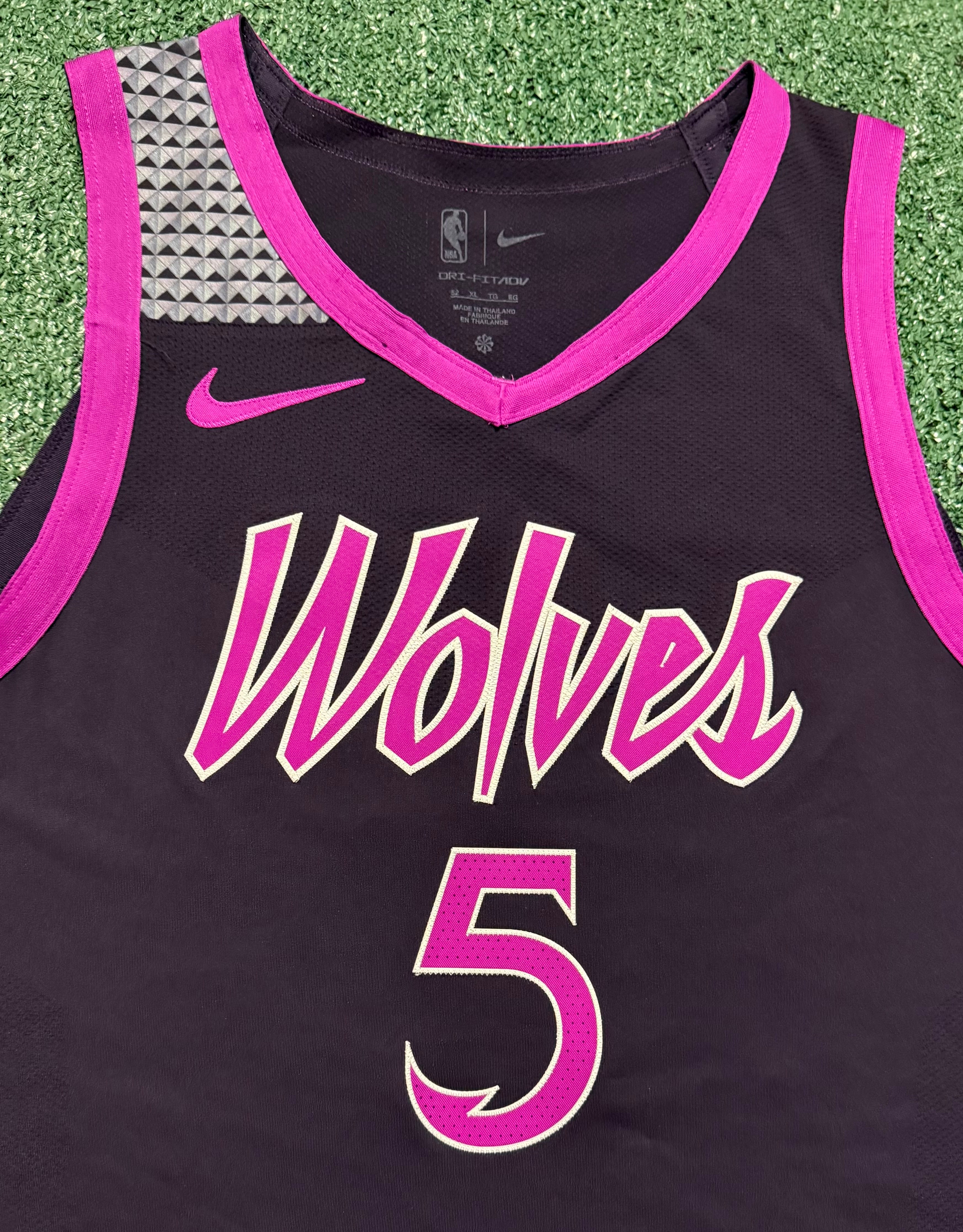 Anthony Edwards Minnesota Timberwolves Jersey #5 Nike ADV Authentic Black Size 52 (XL) NBA