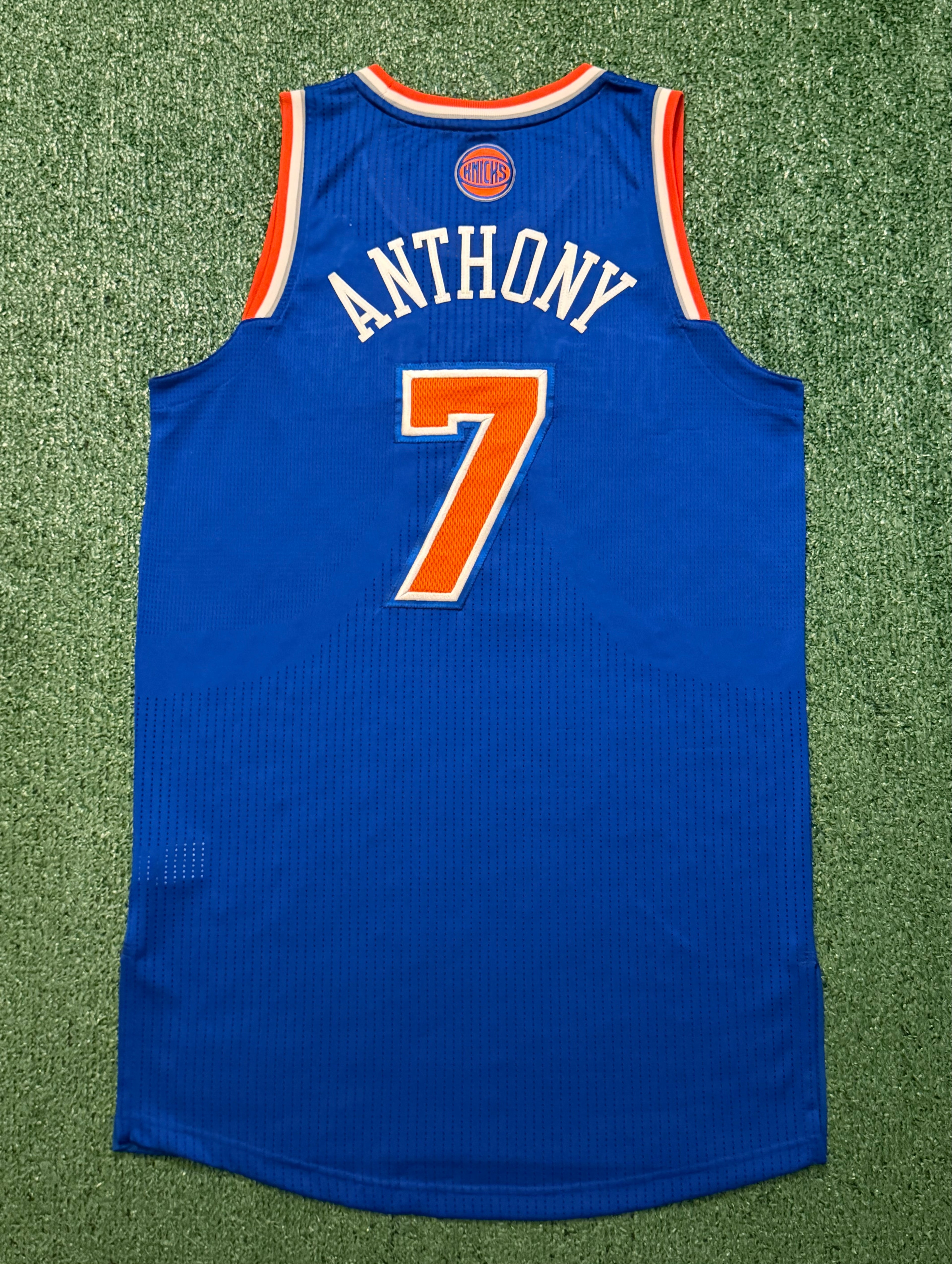 Carmelo Anthony New York Knicks Jersey #7 Adidas Climacool Blue Size (Large) NBA