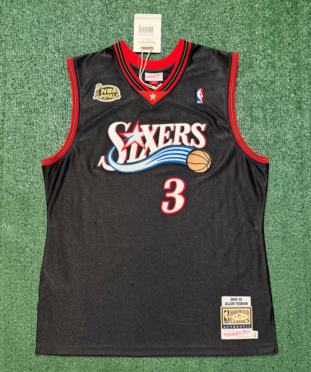 Allen Iverson Philadelphia 76ers Jersey #3 Mitchell & Ness Authentic Black Size 48 (XL) NBA