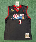 Allen Iverson Philadelphia 76ers Jersey #3 Mitchell & Ness Authentic Black Size 48 (XL) NBA