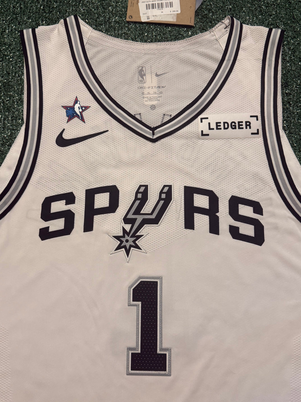 Victor Wembanyama San Antonio Spurs Jersey #1 Nike ADV Authentic White Size 52 (XL) NBA