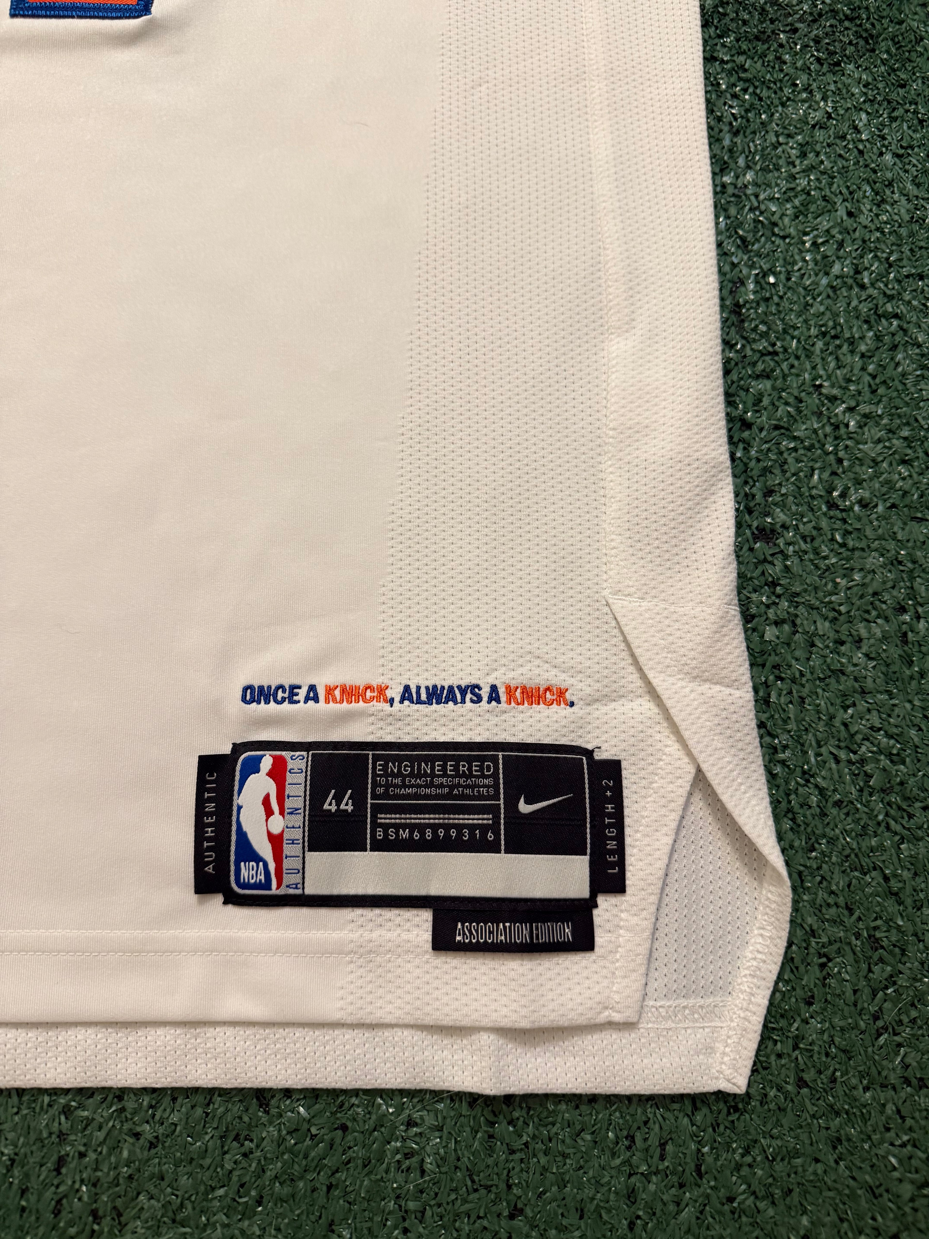 Jalen Brunson New York Knicks Jersey #11 Nike ADV Authentic White Size 44 (M) NBA
