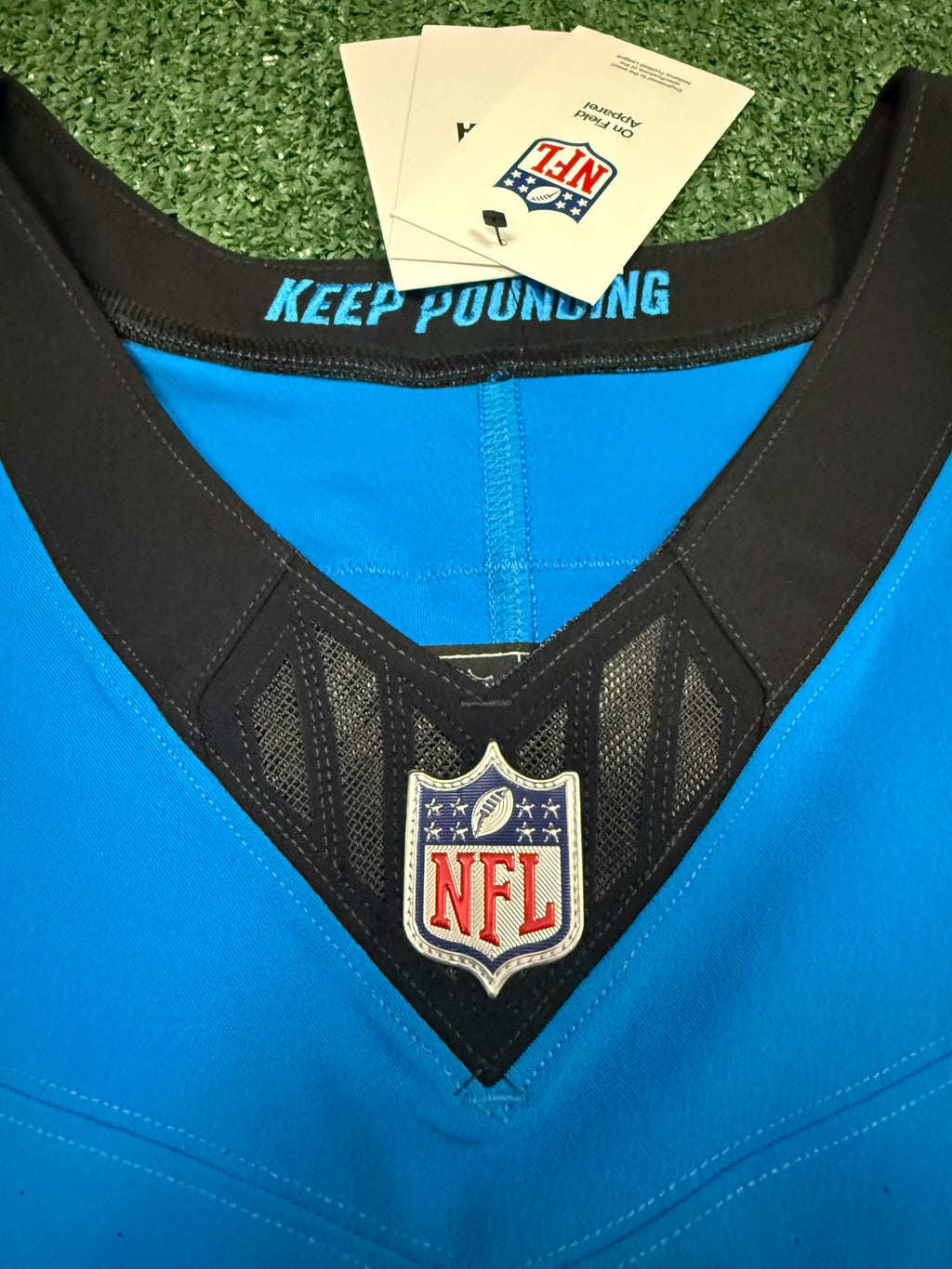 Tetairoa McMillan Carolina Panthers Jersey #4 Nike Vapor FUSE Elite Blue Size 48 (XL) NFL