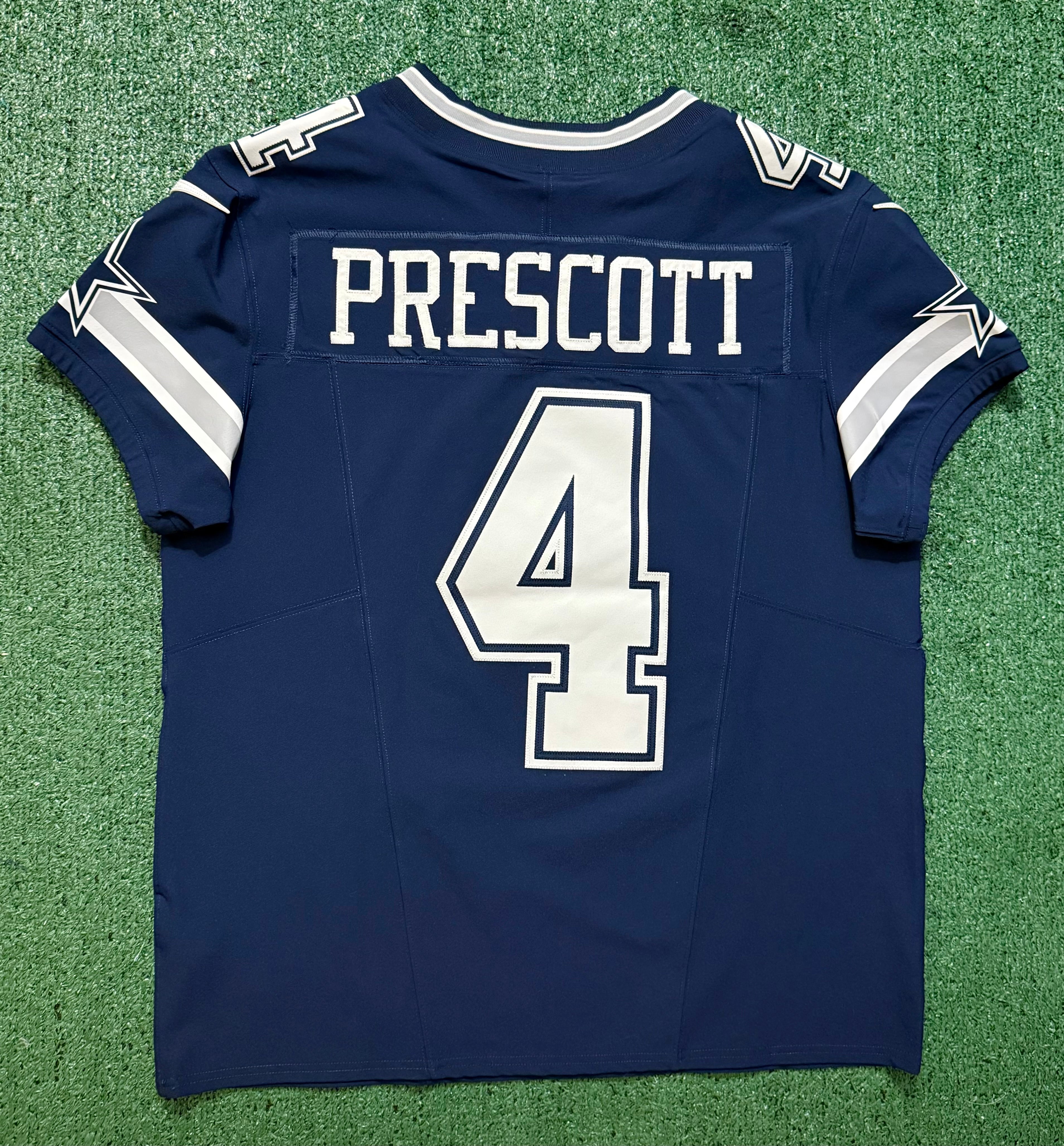 Dak Prescott Dallas Cowboys Jersey #4 Nike Vapor Fuse Elite Navy Size 44 (Large) NFL