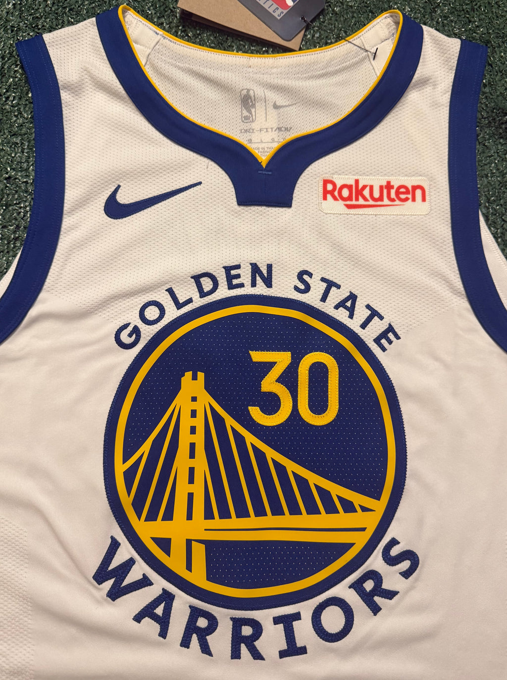 Steph Curry Golden State Warriors Jersey #30 Nike ADV Authentic White Size 48 (L) NBA