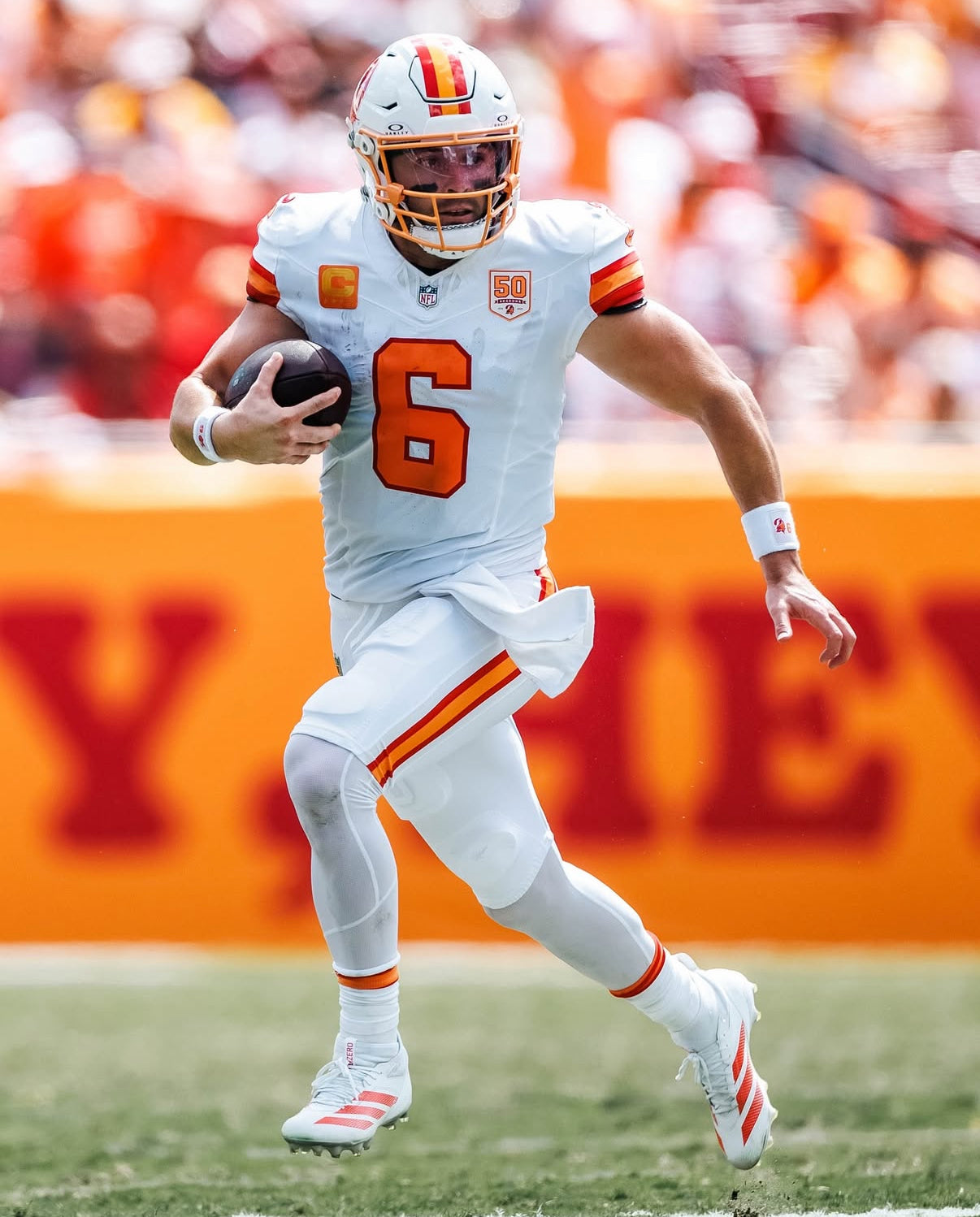Baker Mayfield Tampa Bay Buccaneers Jersey #6 Nike Vapor FUSE Elite White Creamsicle size 48 (XL) NFL