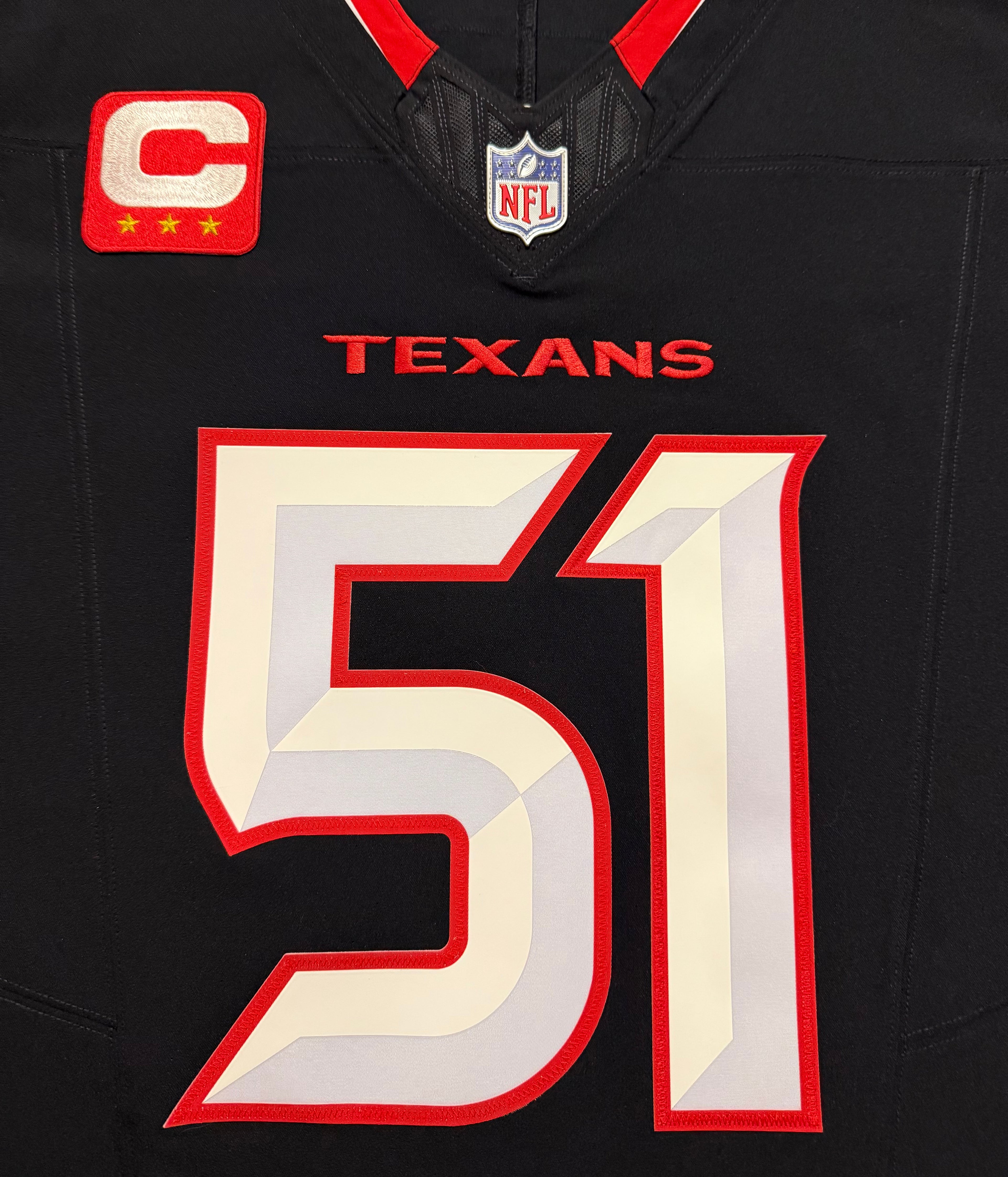 Will Anderson Jr Houston Texans Jersey #51 Nike Vapor Fuse Elite Navy Size 40 (M) NFL