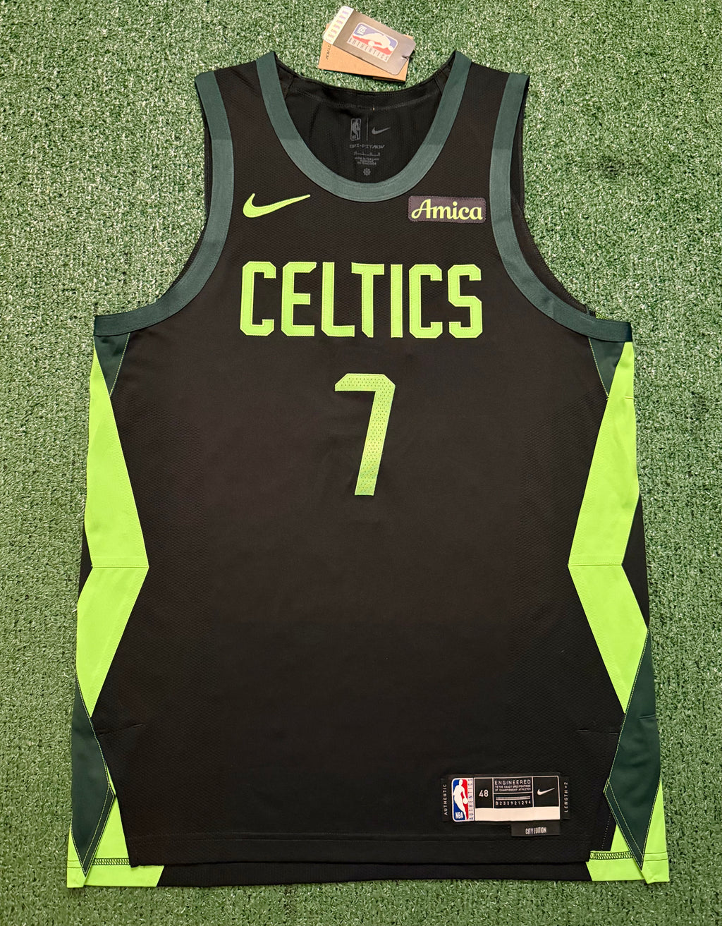 Jaylen Brown Boston Celtics Jersey Nike ADV Authentic Black  Size 48 (Large) NBA