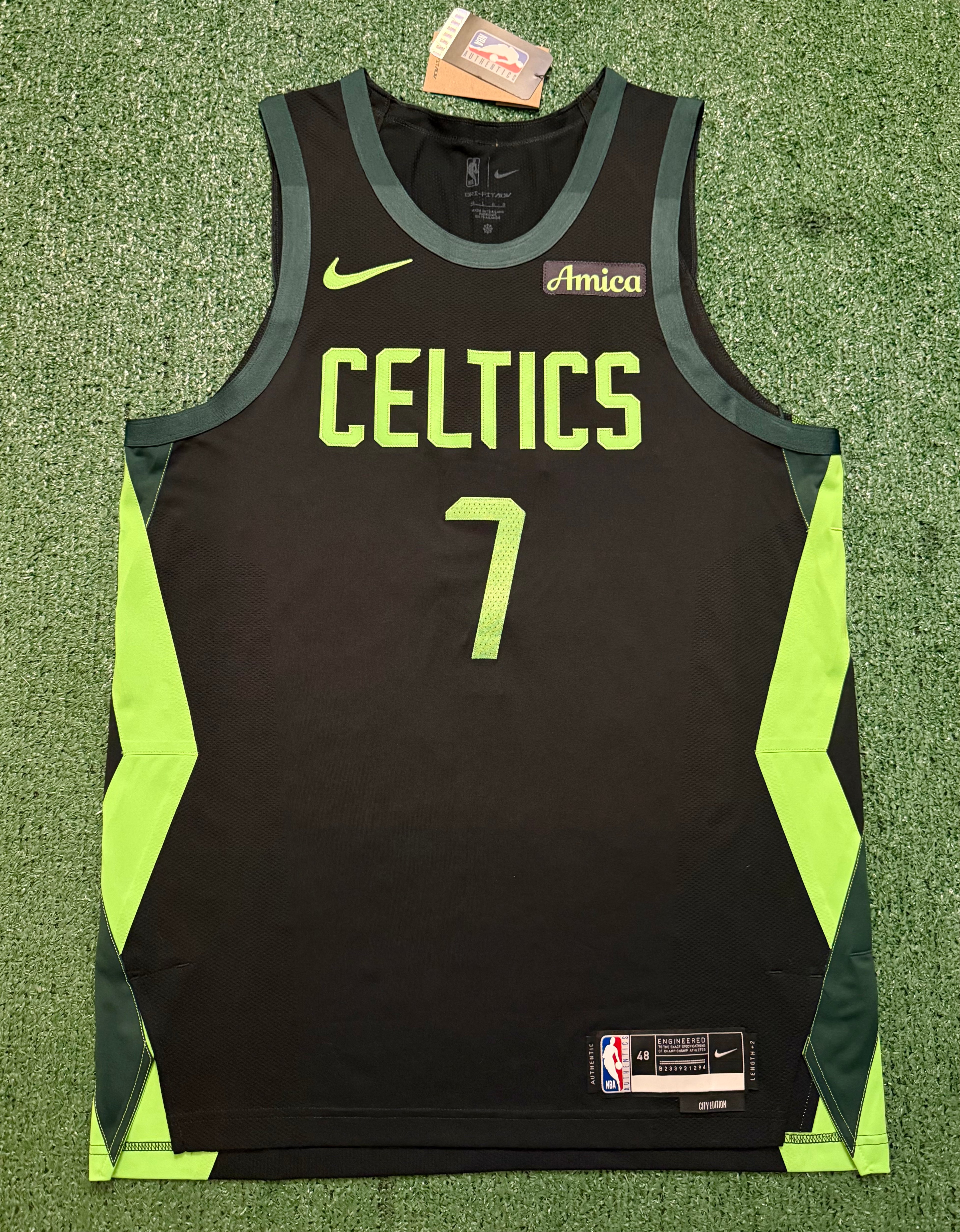 Jaylen Brown Boston Celtics Jersey Nike ADV Authentic Black  Size 48 (Large) NBA