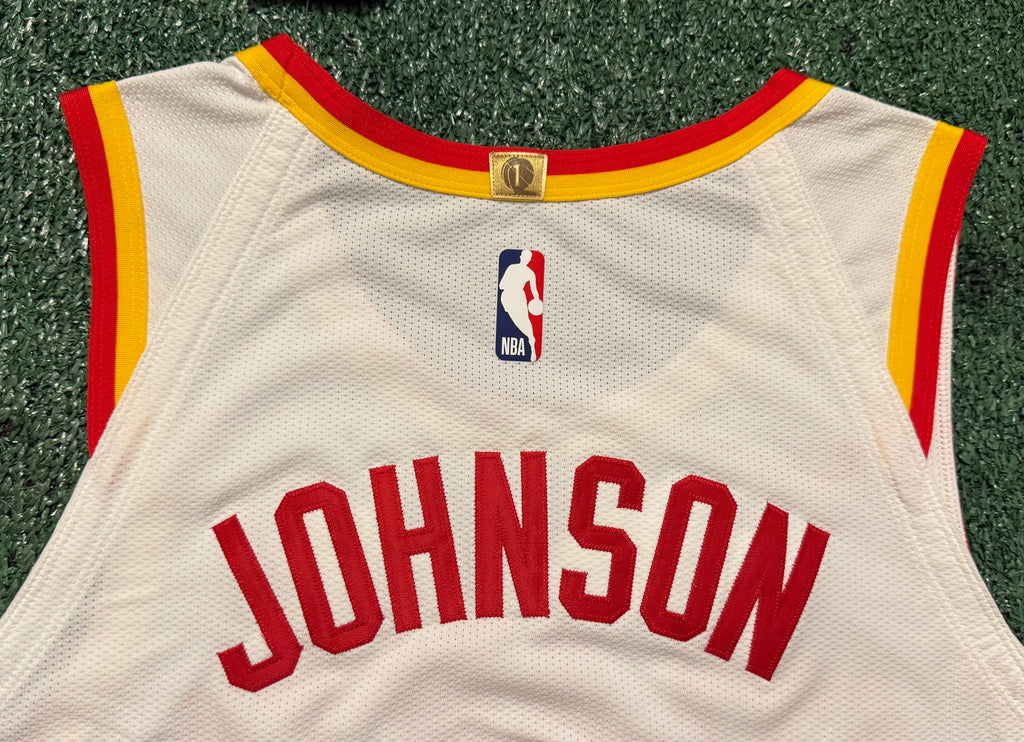 Jalen Johnson Atlanta Hawks Jersey #1 Nike ADV Authentic White Size 48 (L) NBA