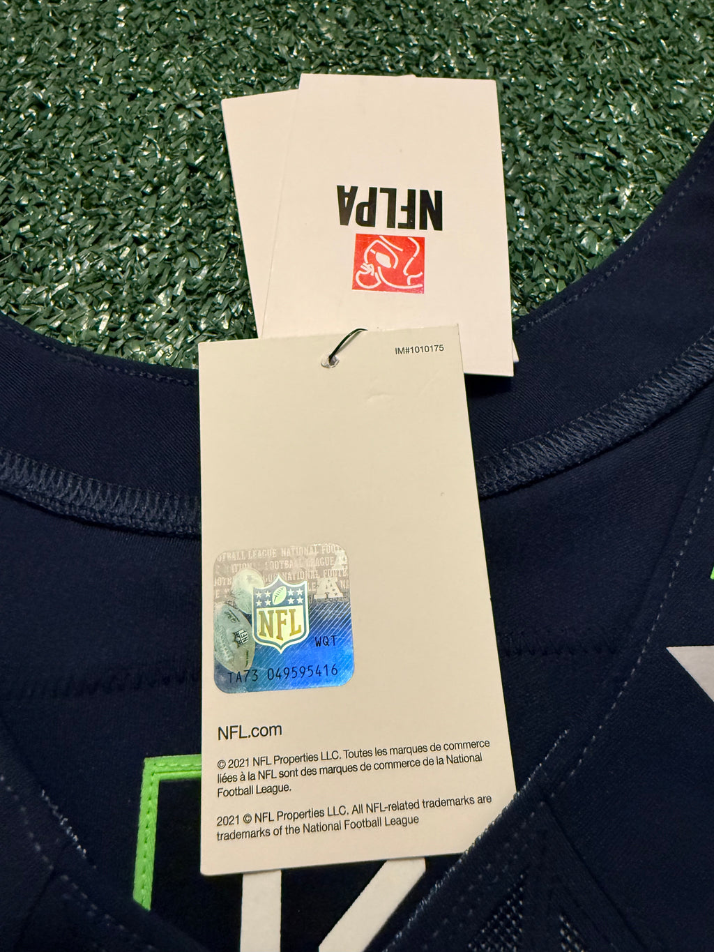 Sam Darnold Seattle Seahawks Jersey #14 Nike Vapor FUSE Elite Navy Size 48 (XL) NFL
