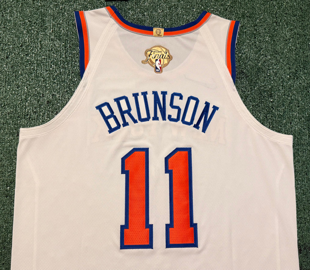Jalen Brunson New York Knicks Jersey #11 Nike ADV Authentic White Size 48 (L) NBA
