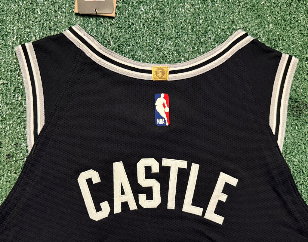 Stephon Castle San Antonio Spurs Jersey #5 Nike ADV Authentic Black Size 48 (L) NBA