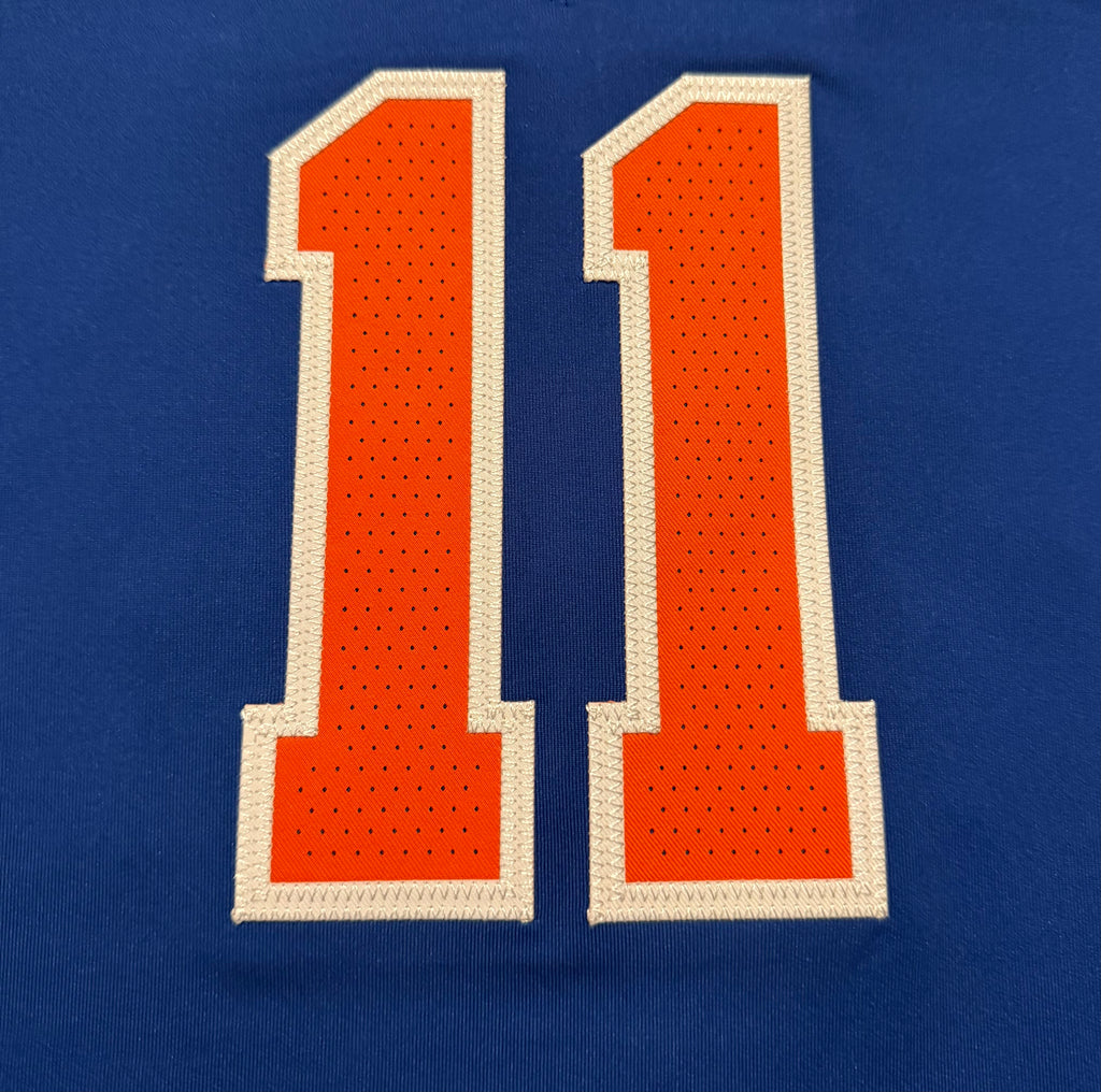 Jalen Brunson New York Knicks Jersey #11 Finals Nike ADV Authentic Blue Size 48 (L) NBA
