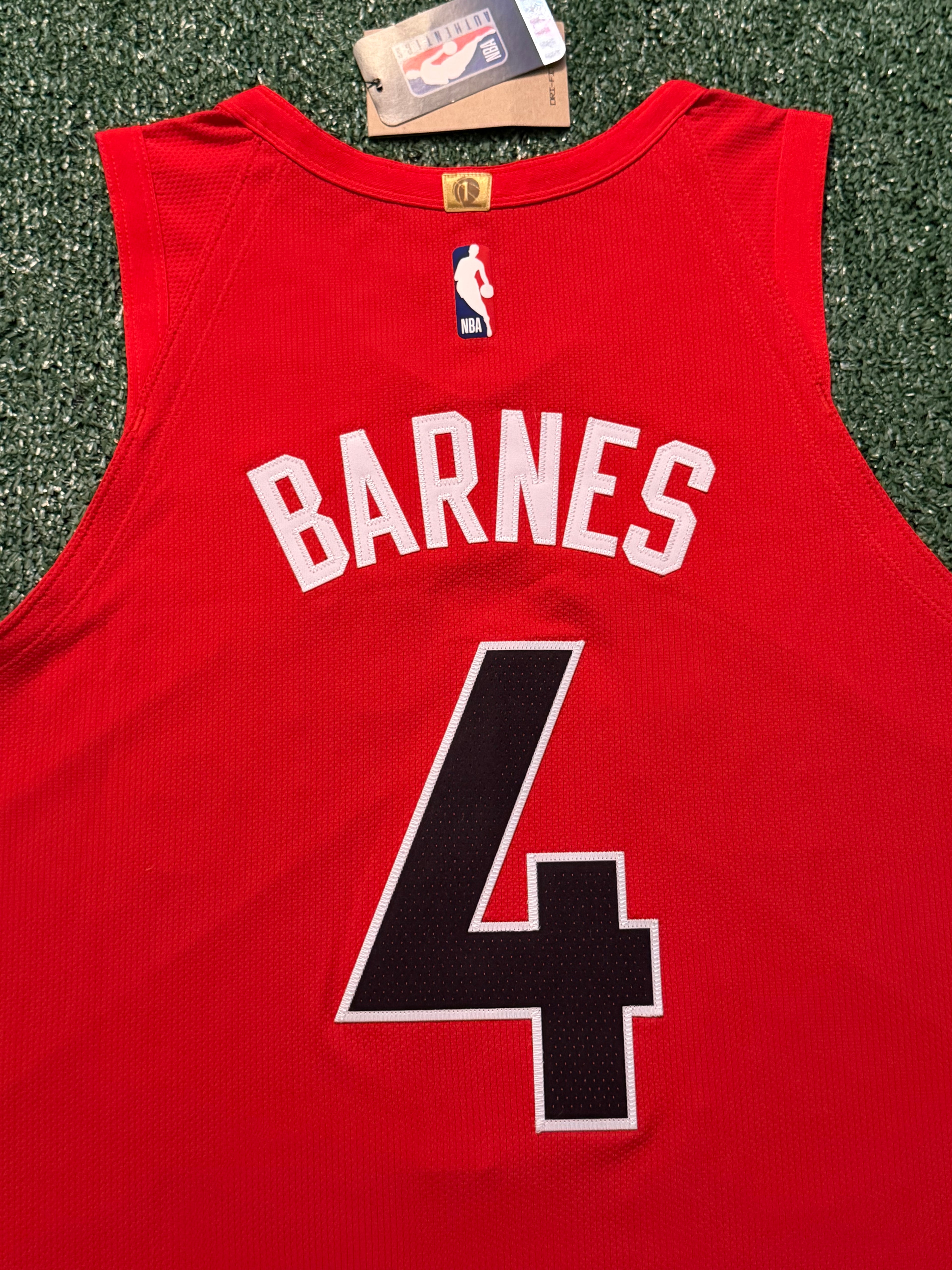 Scottie Barnes Toronto Raptors Jersey #4 Nike ADV Authentic Red Size 48 (Large) NBA