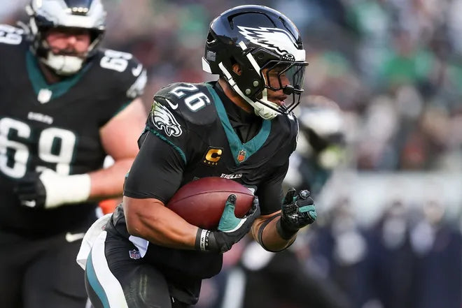 Saquon Barkley Philadelphia Eagles Jersey #26 Nike Vapor FUSE Elite Black Size 40 (Medium) NFL