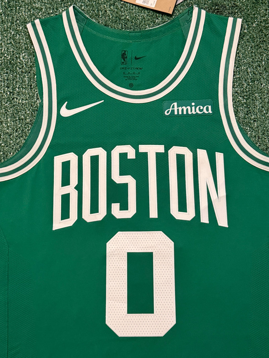 Jayson Tatum Boston Celtics Jersey #0 Nike ADV Authentic Green Size 44 (Medium) NBA