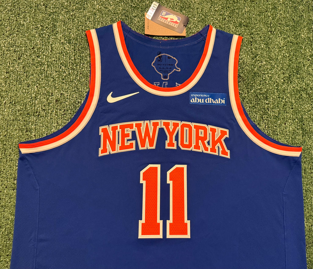 Jalen Brunson New York Knicks Jersey #11 Finals Nike ADV Authentic Blue Size 52 (XL) NBA
