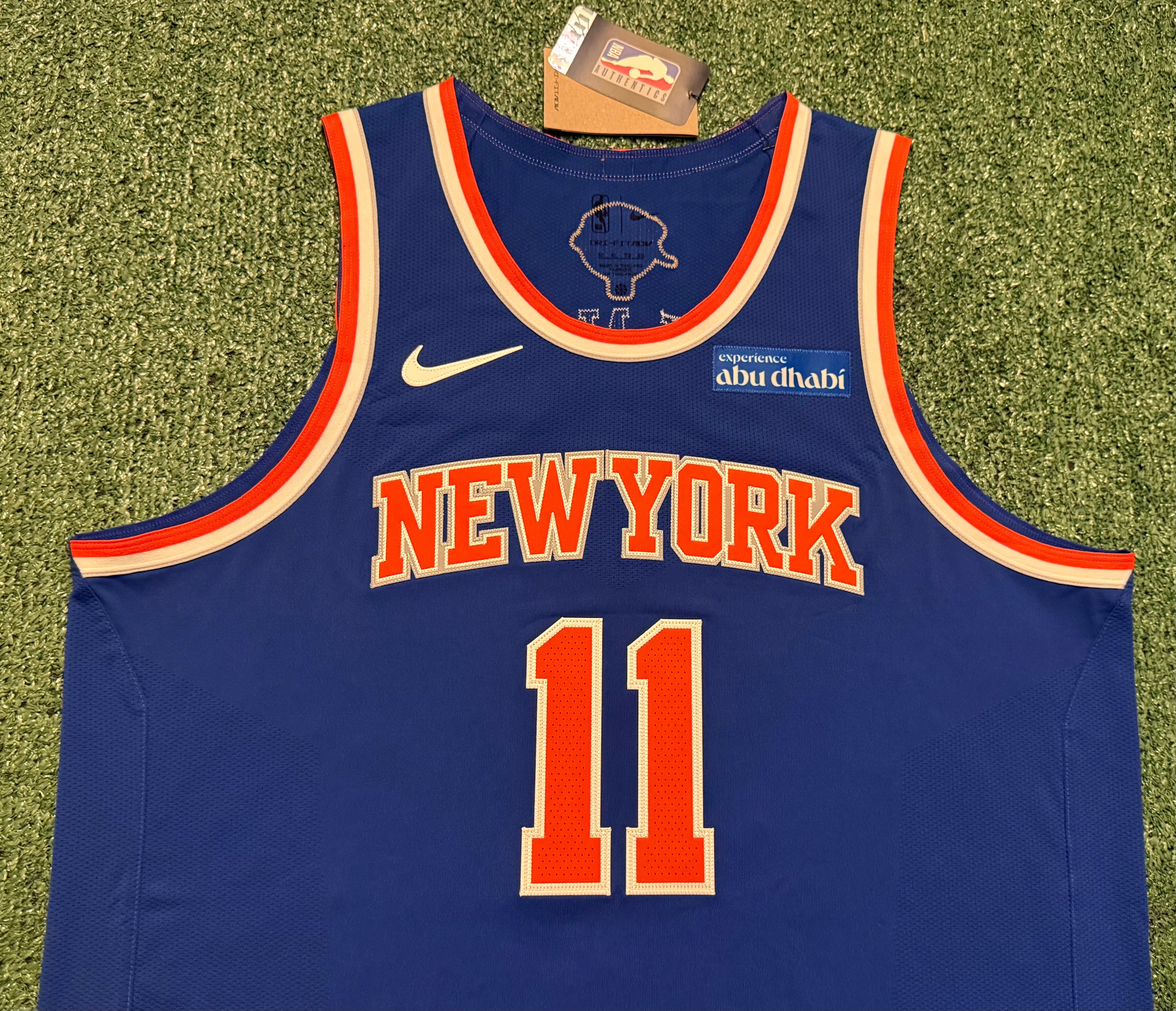 Jalen Brunson New York Knicks Jersey #11 Finals Nike ADV Authentic Blue Size 52 (XL) NBA