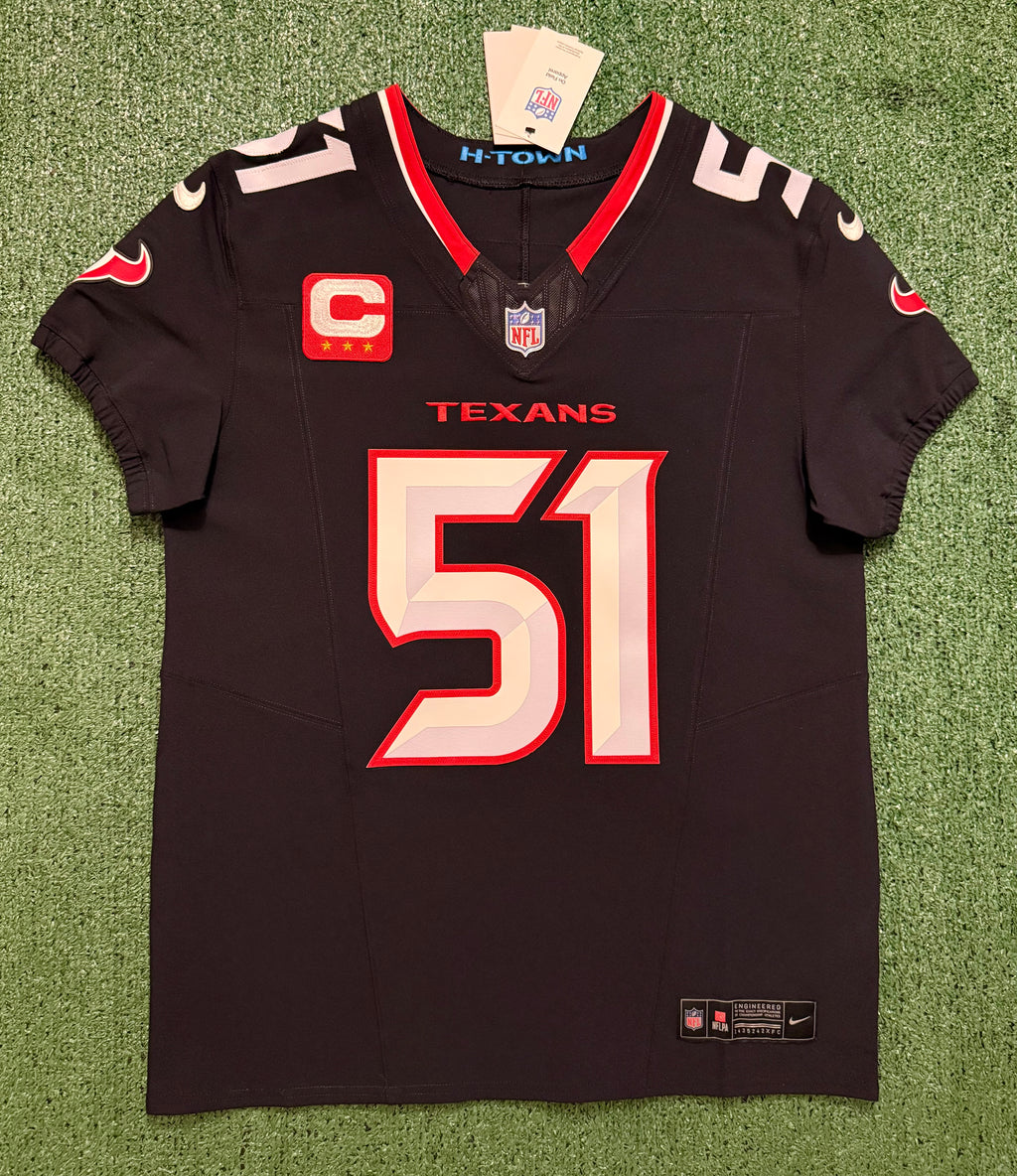 Will Anderson Jr Houston Texans Jersey #51 Nike Vapor Fuse Elite Navy Size 40 (M) NFL