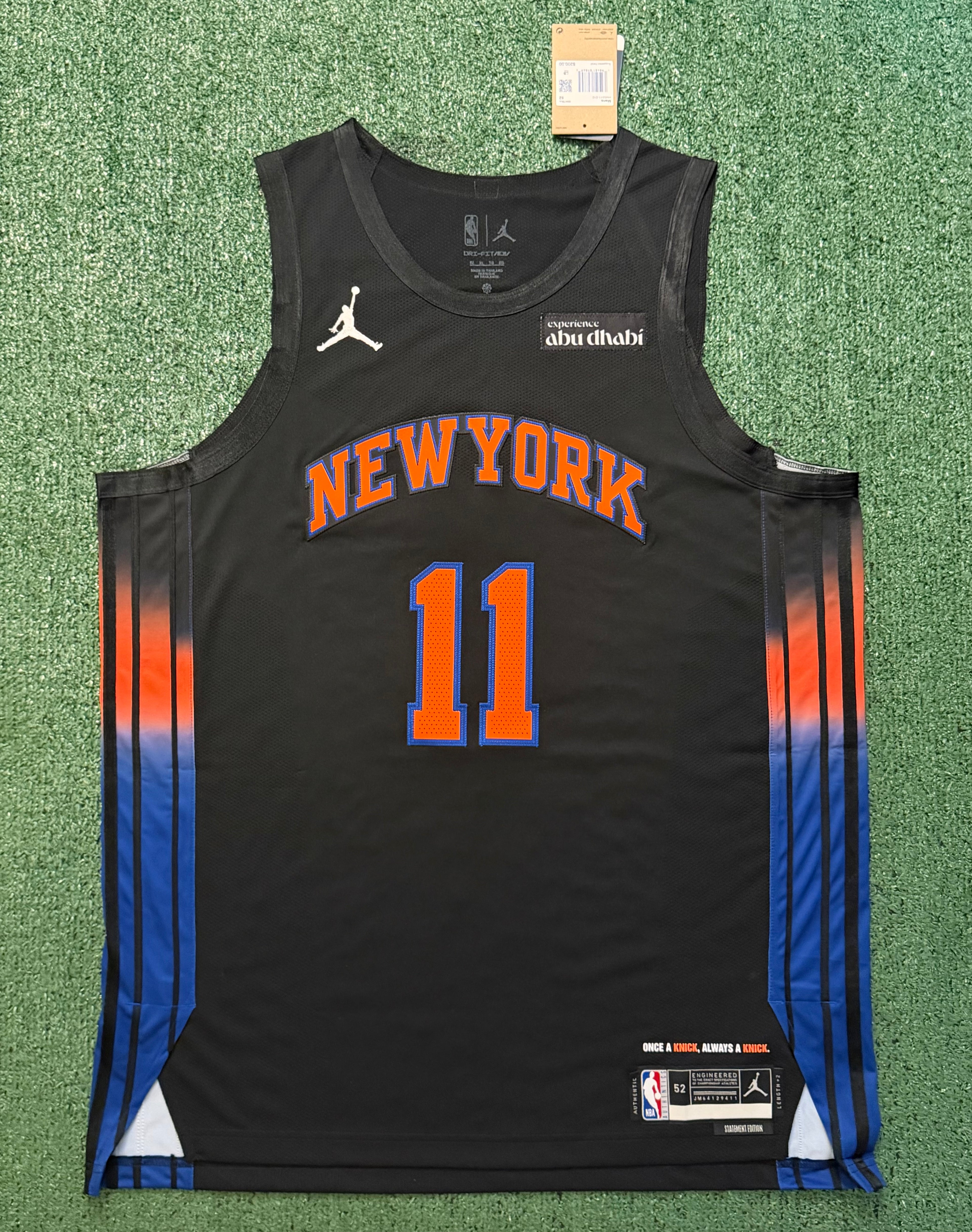Jalen Brunson New York Knicks Jersey #11 Nike ADV Authentic Black Size 52 (XL) NBA