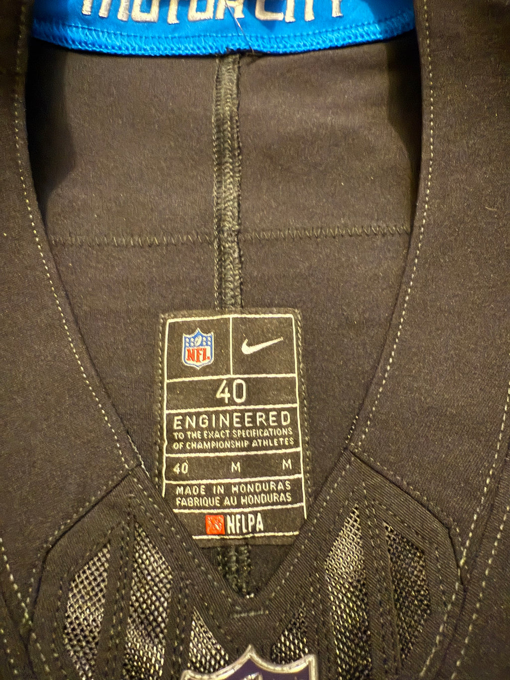 Jared Goff Detroit Lions Jersey #16  Nike Vapor FUSE Elite Black Size 40 (Medium) NFL