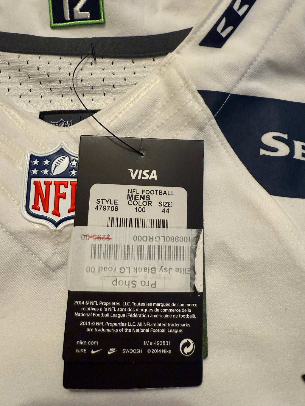 Cam Chancellor Seattle Seahawks 
Jersey #31 Nike Elite white Size 44 (Large) NFL