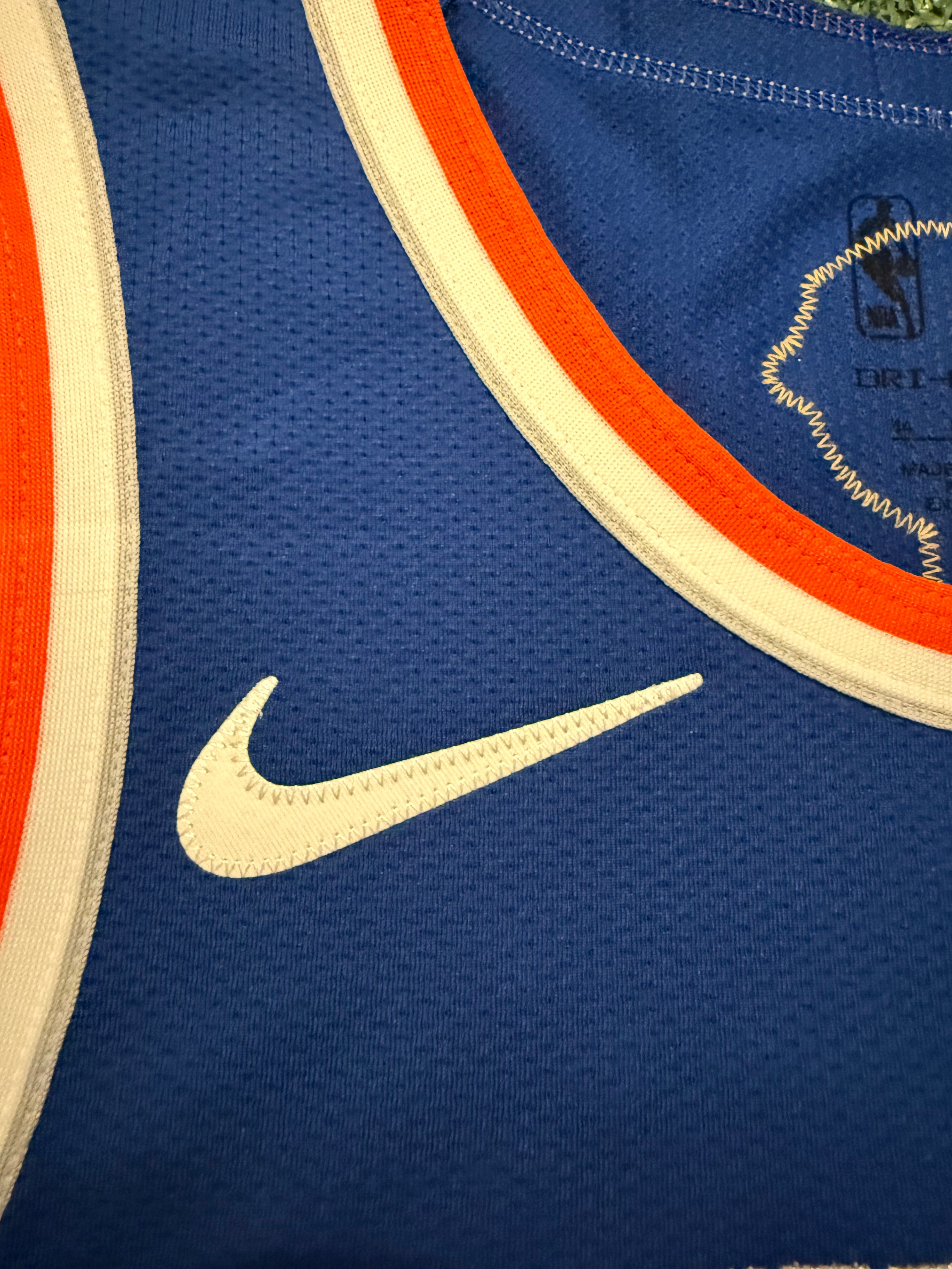 Josh Hart New York Knicks Jersey #3 Nike ADV Authentic Blue Size 44 (M) NBA
