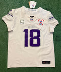Justin Jefferson Minnesota Vikings Jersey #18 Nike Vapor FUSE Elite White Size 44 (Large) NFL