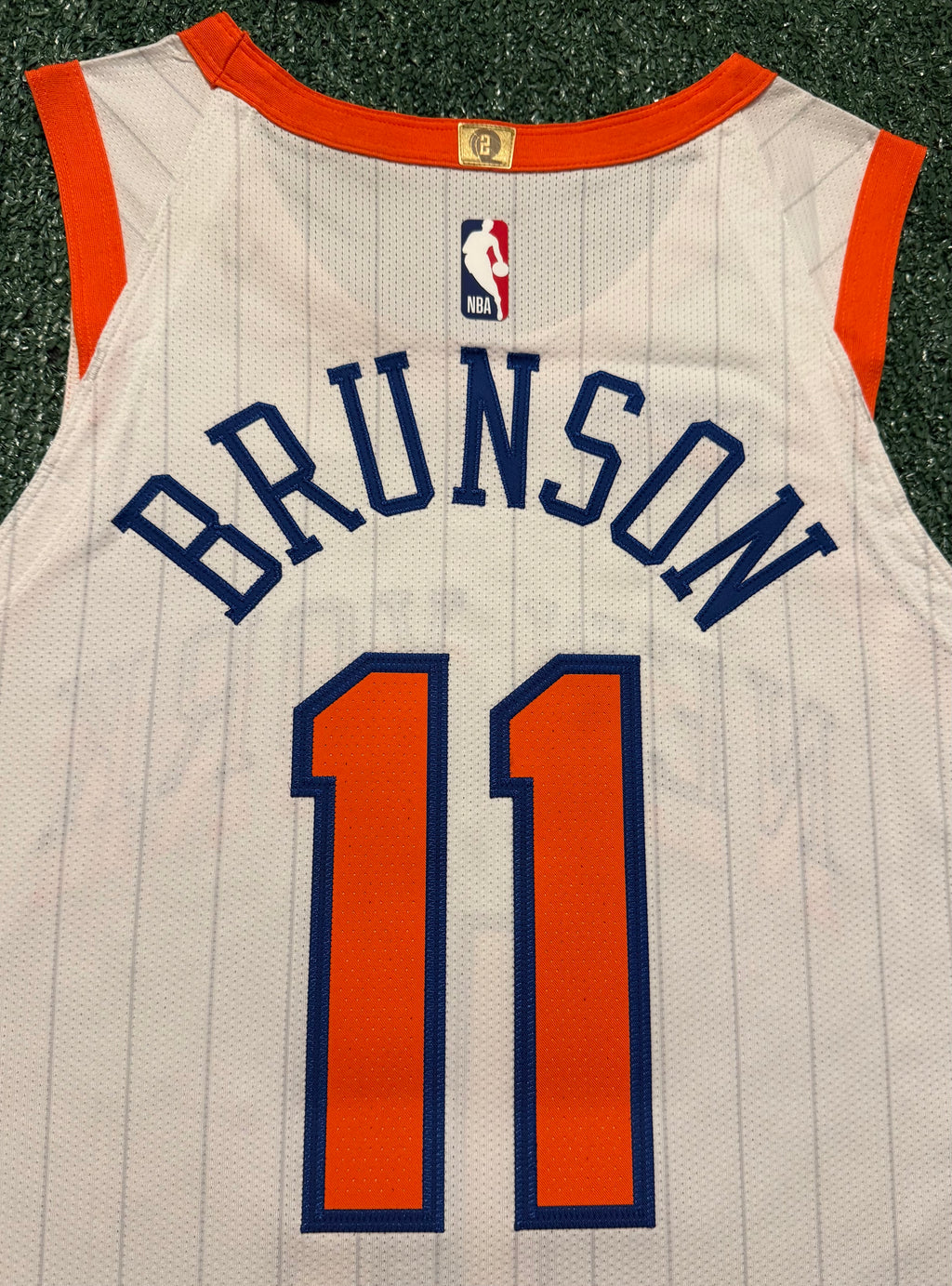 Jalen Brunson New York Knicks Jersey #11 Nike ADV Authentic White Size 44 (M) NBA