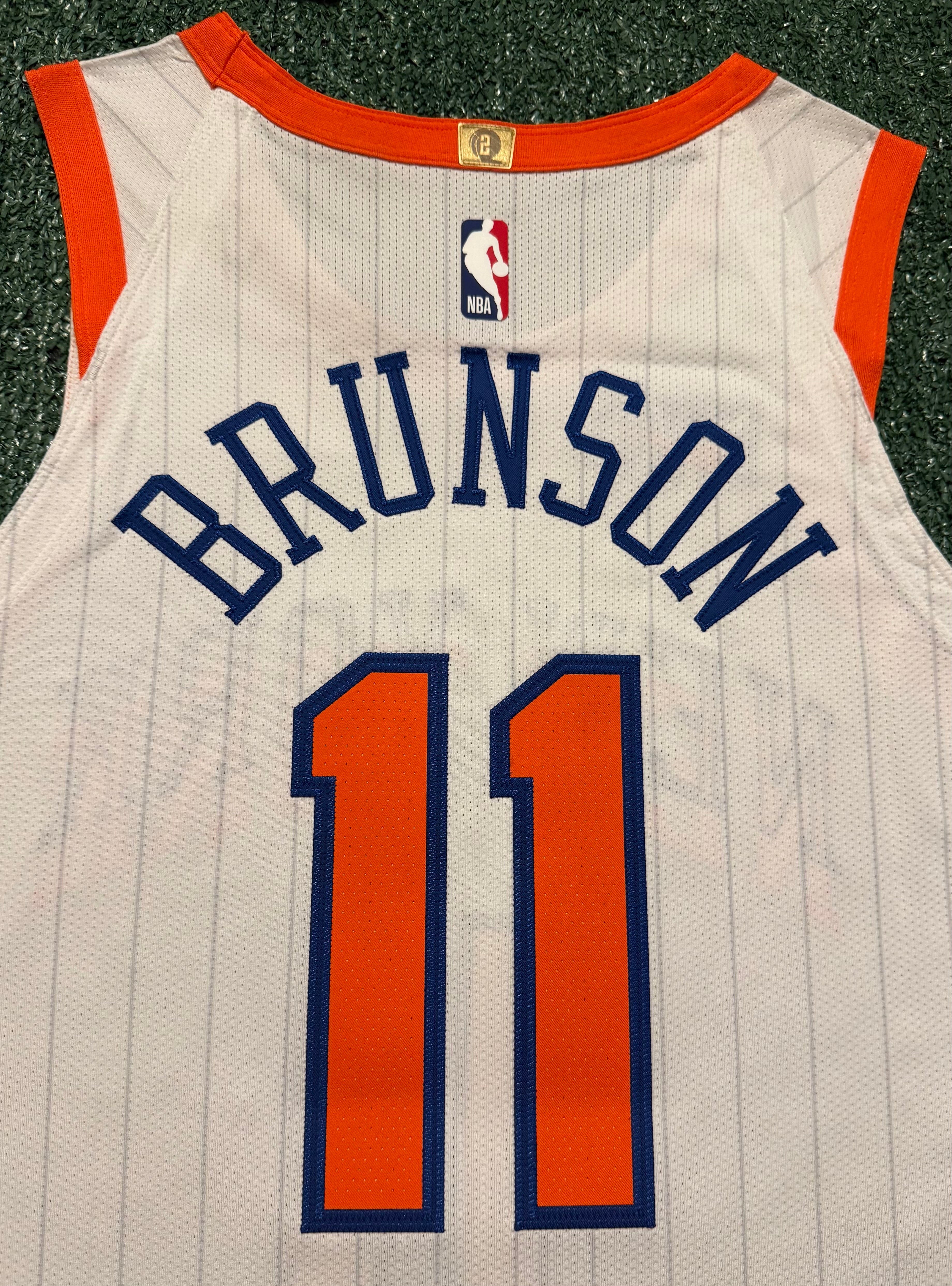 Jalen Brunson New York Knicks Jersey #11 Nike ADV Authentic White Size 44 (M) NBA