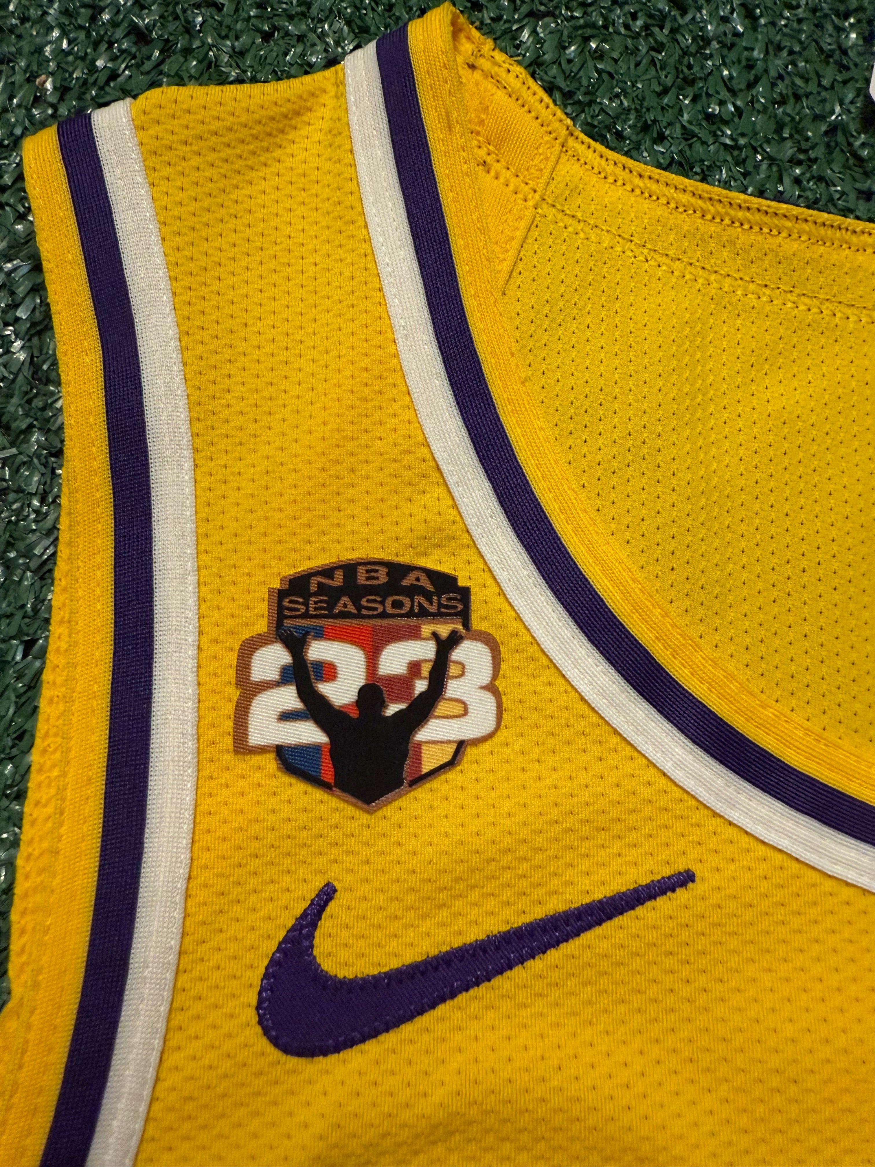 LeBron James Los Angeles Lakers Jersey #23 Nike ADV Authentic Gold Size 48 (L) NBA