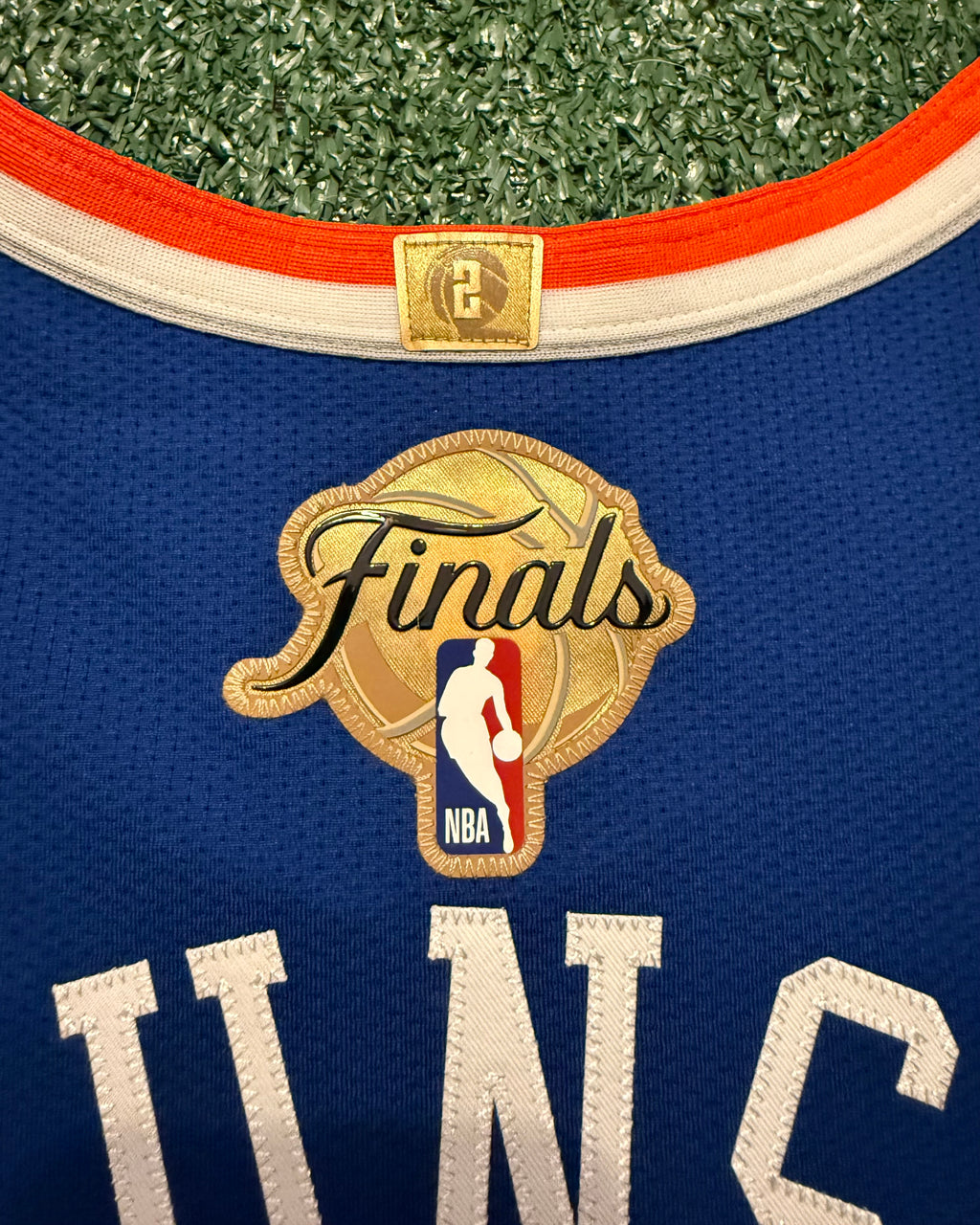 Jalen Brunson New York Knicks Jersey #11 Finals Nike ADV Authentic Blue Size 48 (L) NBA