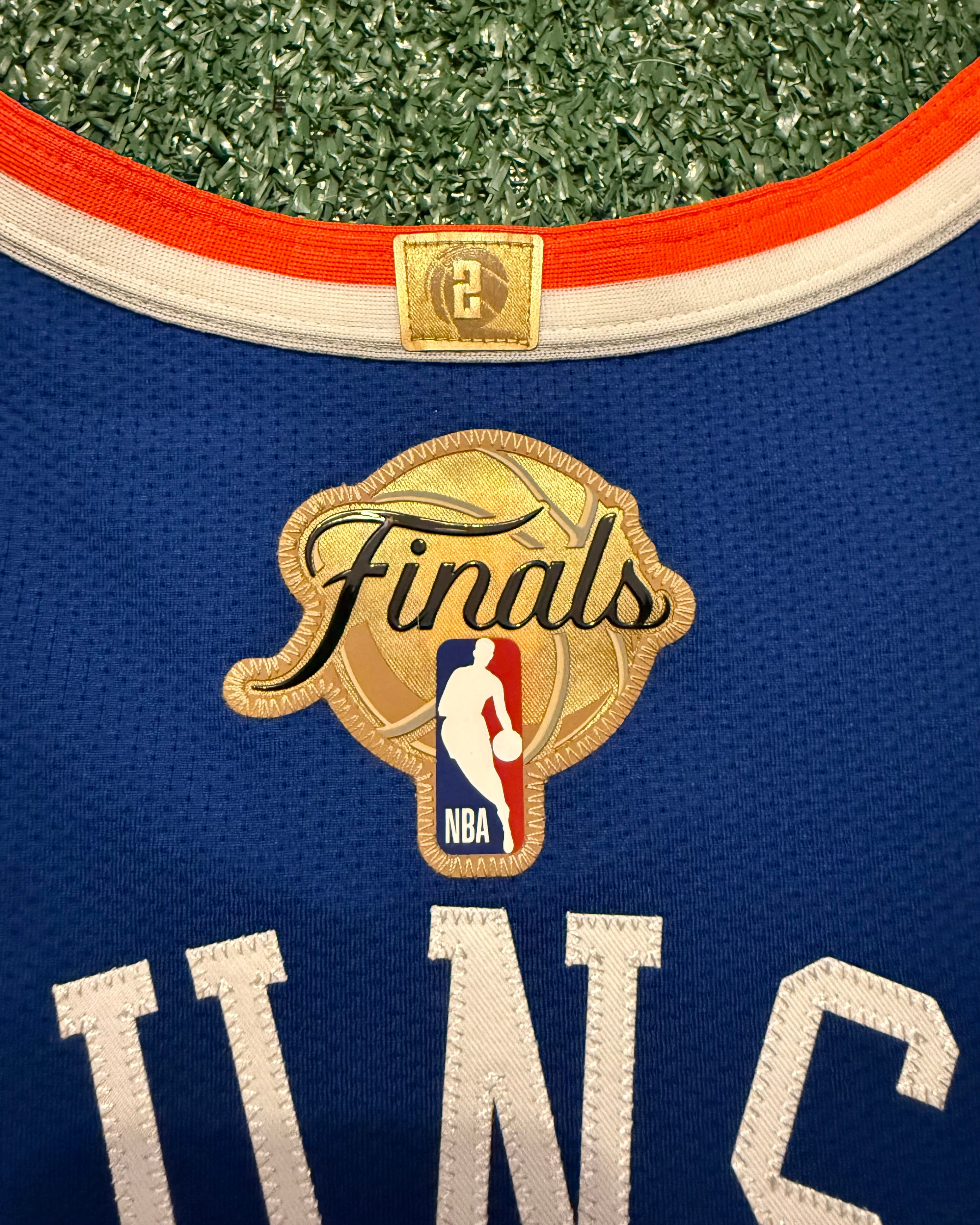 Jalen Brunson New York Knicks Jersey #11 Finals Nike ADV Authentic Blue Size 48 (L) NBA