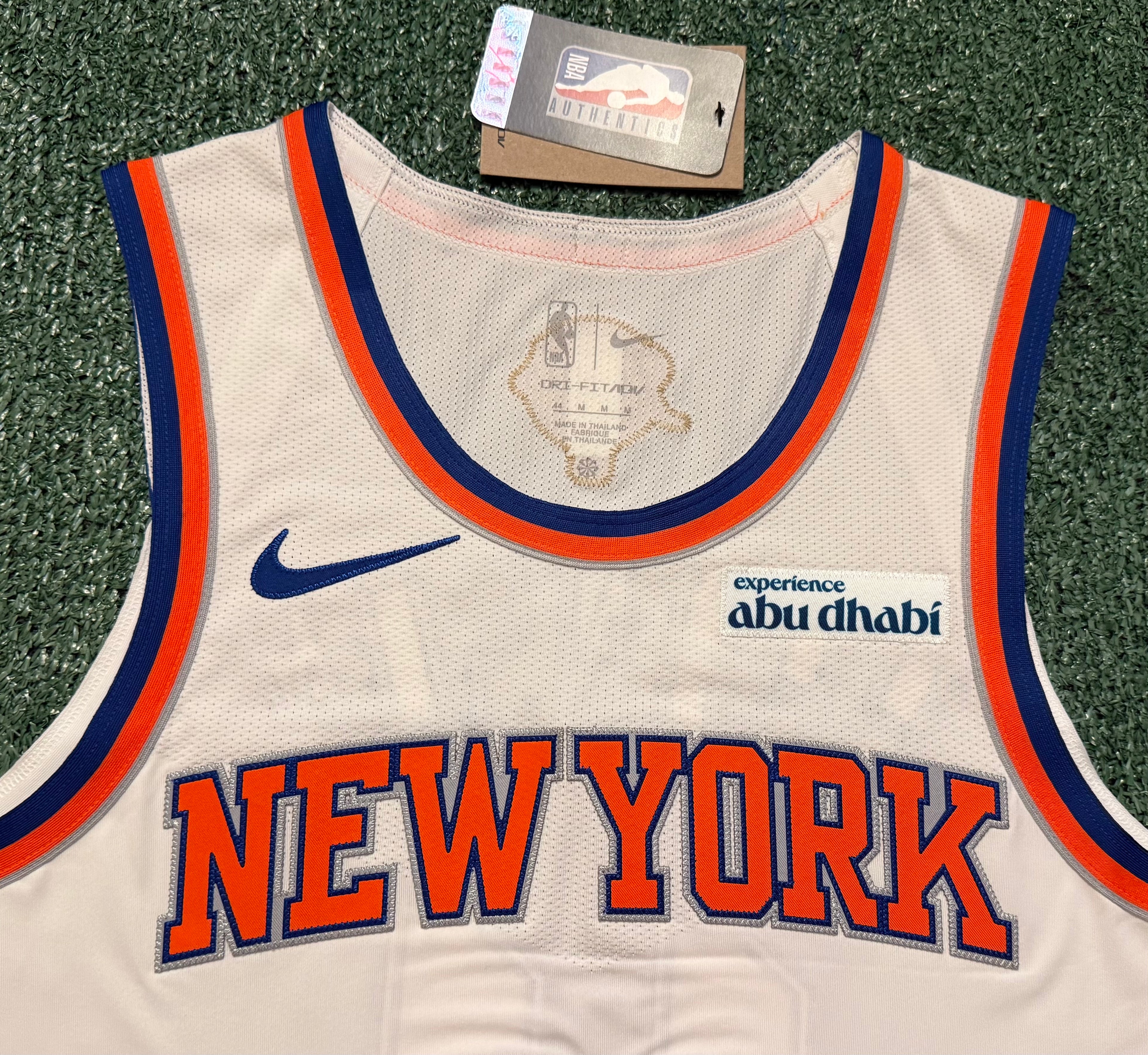 Jalen Brunson New York Knicks Jersey #11 Nike ADV Authentic White Size 44 (M) NBA